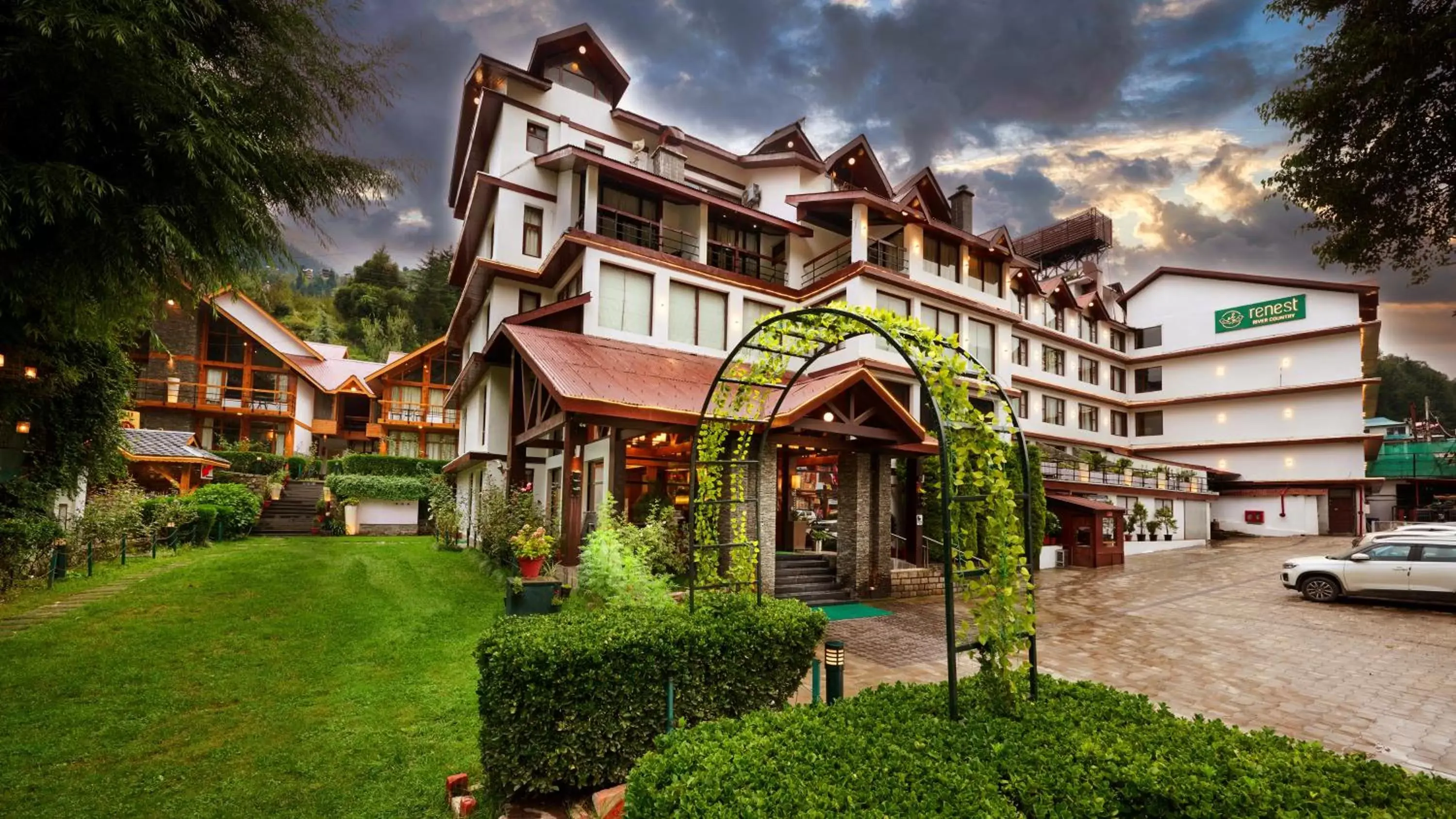 Property Building in Renest River Country Resort Manali