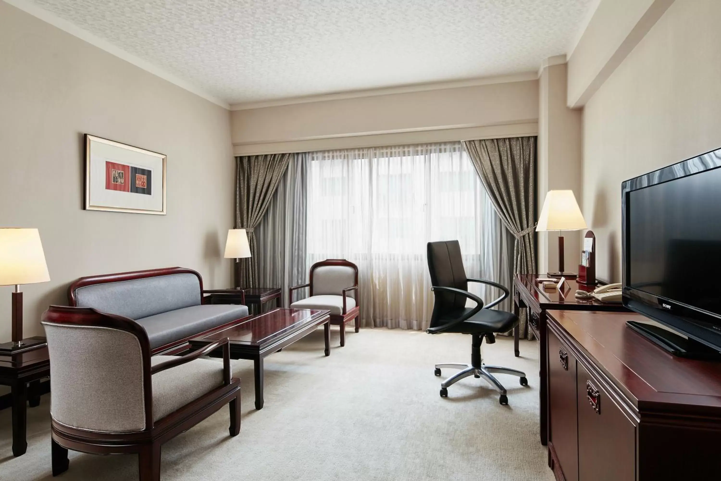 Living room, Seating Area in The Howard Plaza Hotel Taipei