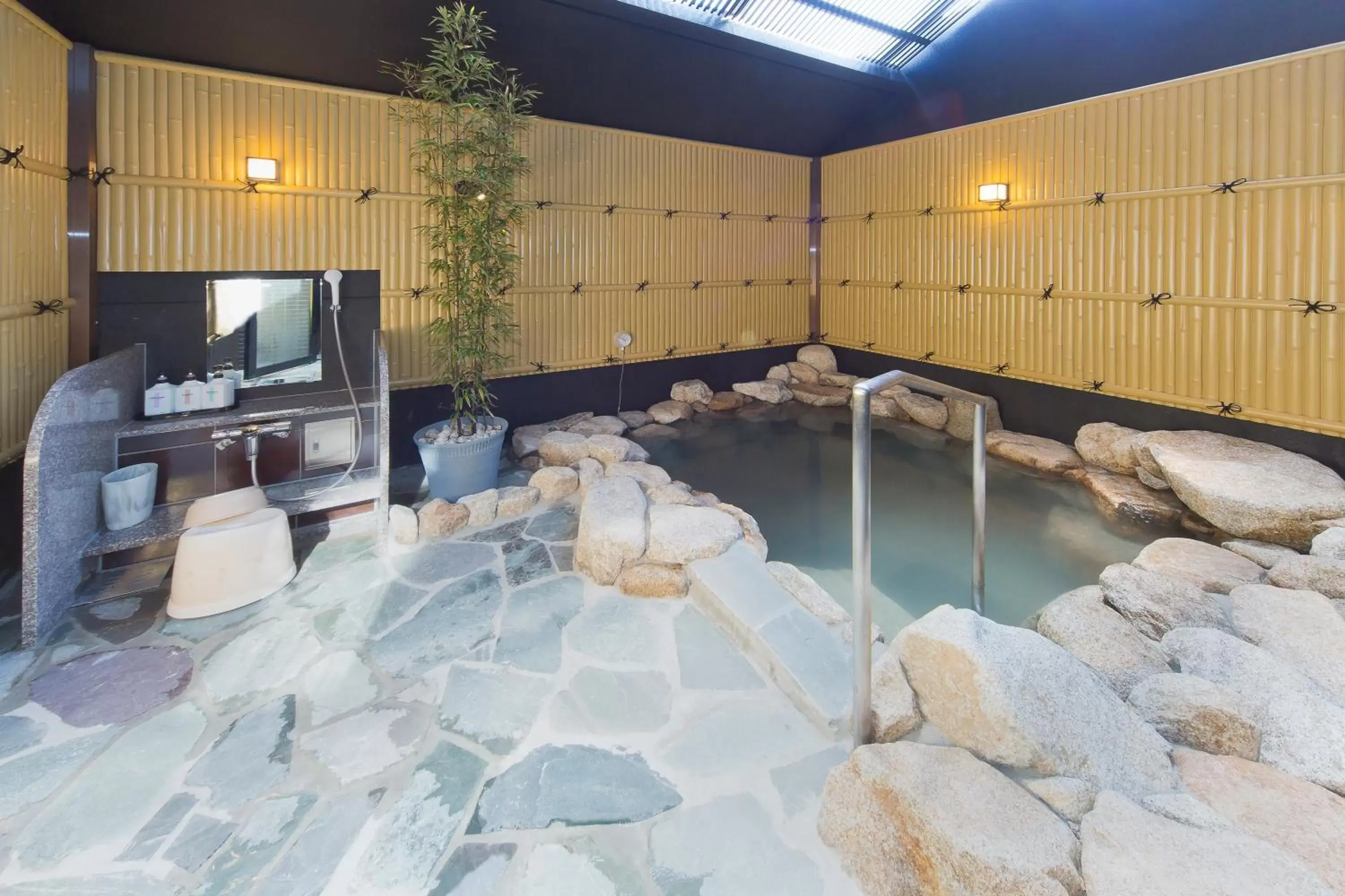 Hot Spring Bath in Hotel Route-inn Yamaguchi Yuda Onsen