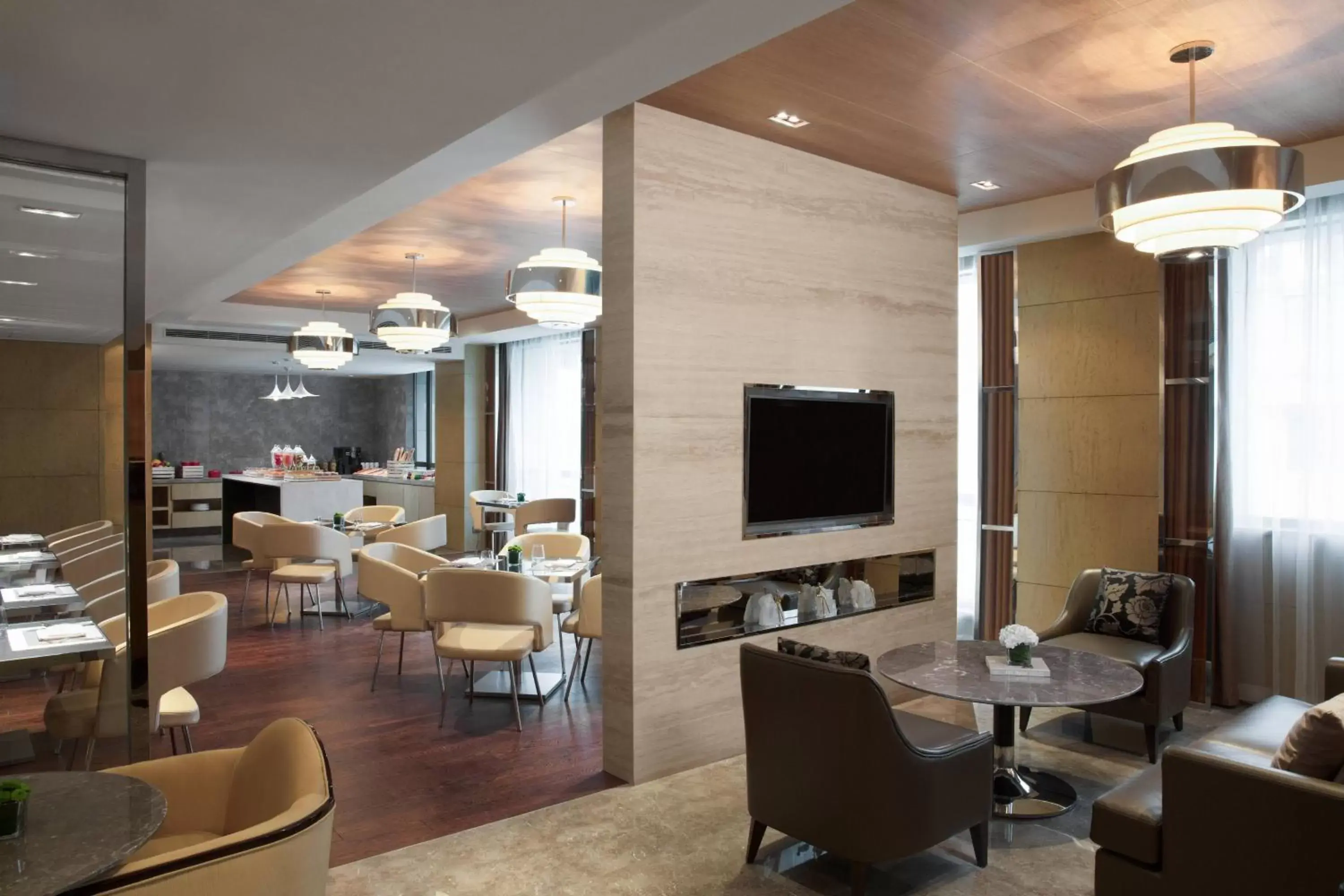 Lounge or bar, Restaurant/Places to Eat in Courtyard by Marriott Shanghai Changfeng Park