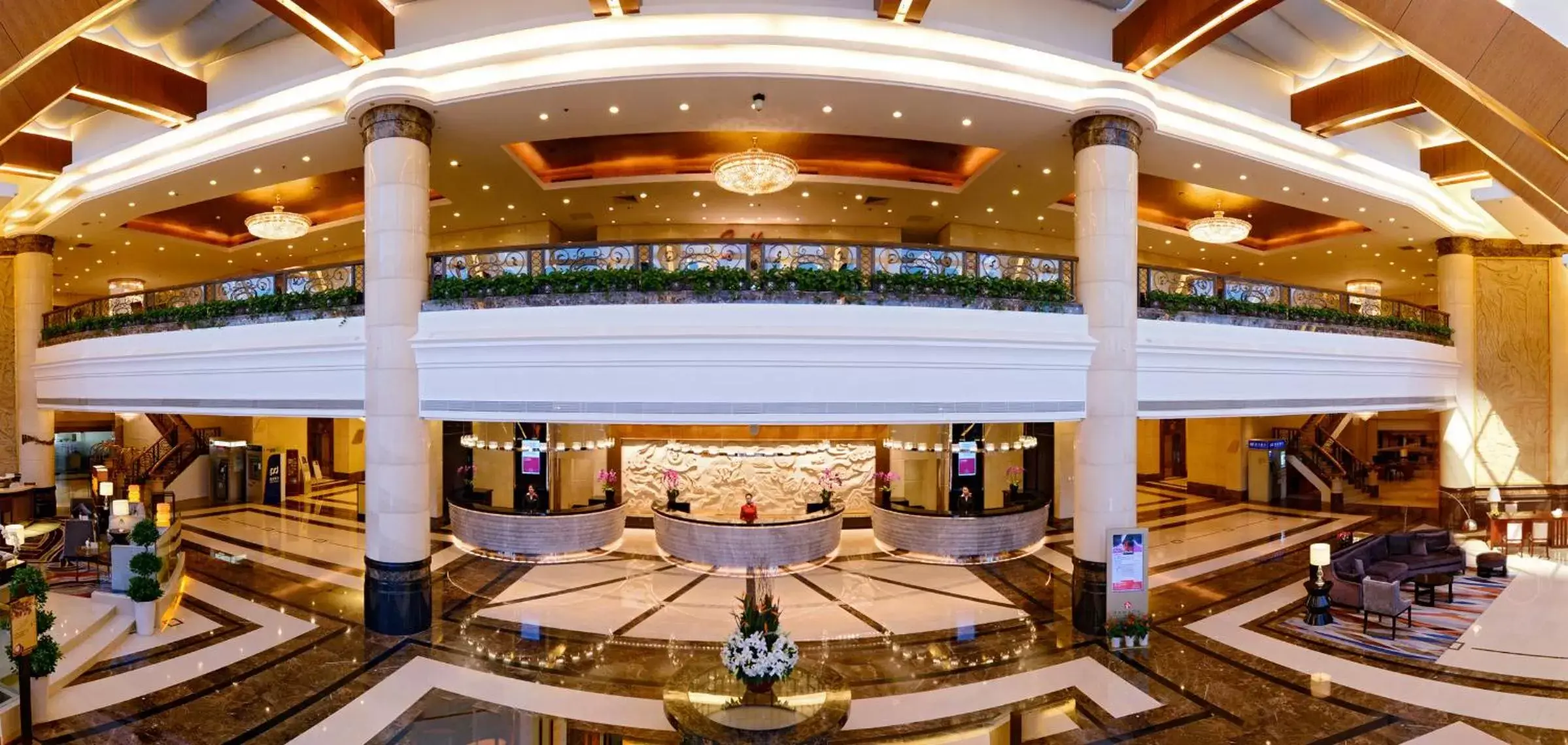 Lobby or reception in Ramada Plaza Shanghai Pudong Airport - A journey starts at the PVG Airport