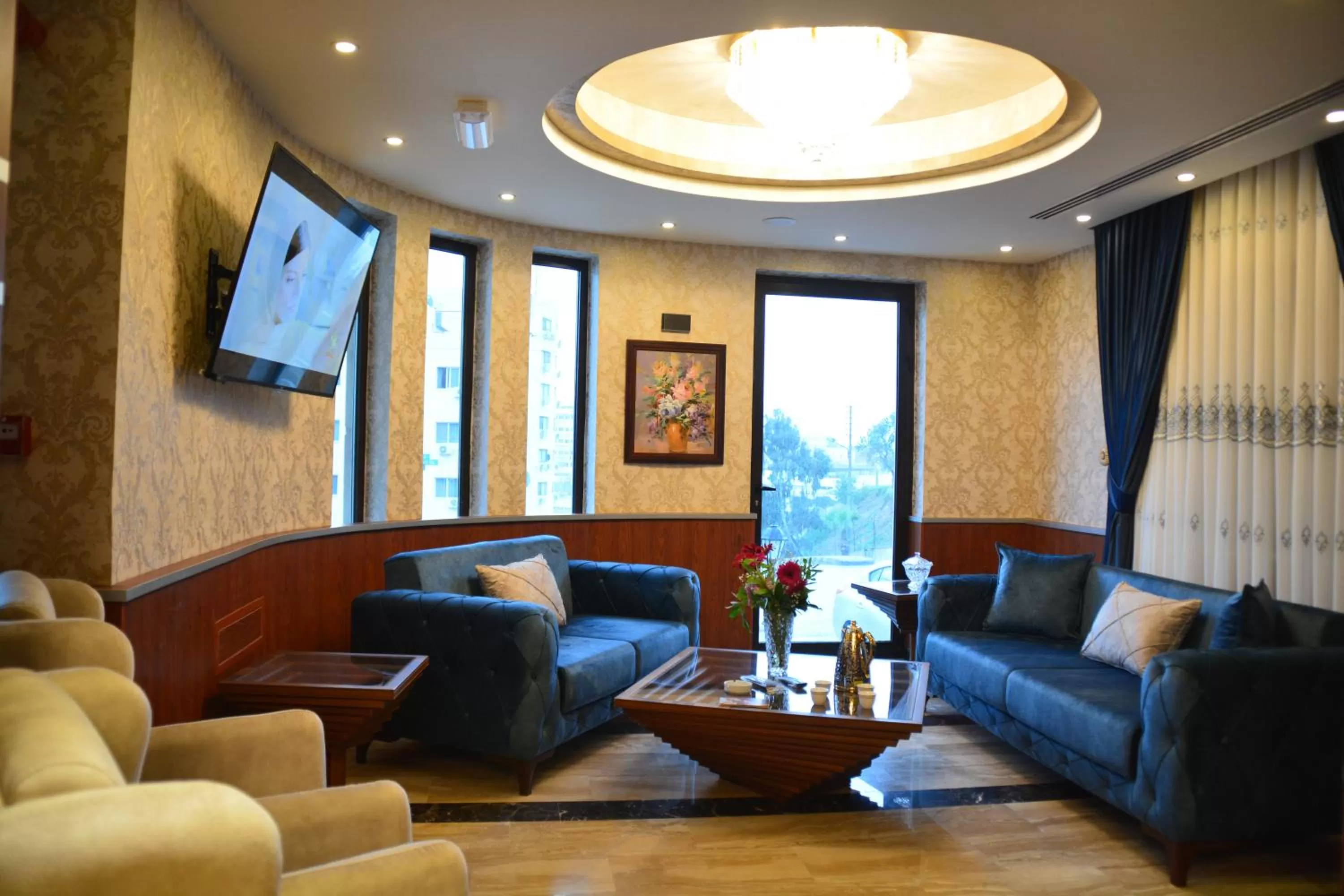 Seating area in سما عمان للشقق الفندقية Sama Amman Hotel Apartments