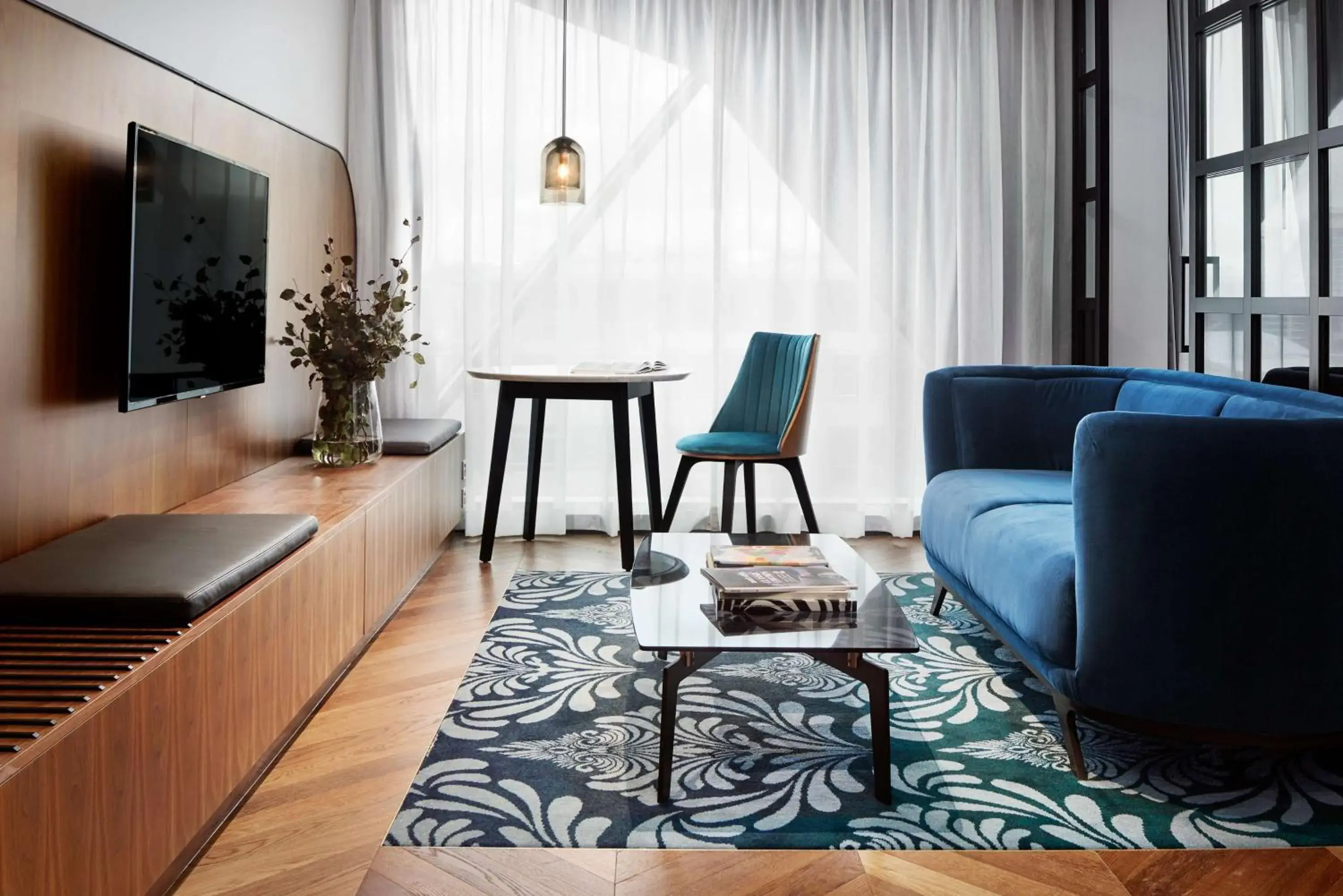 Living room, Seating Area in West Hotel Sydney, Curio Collection by Hilton