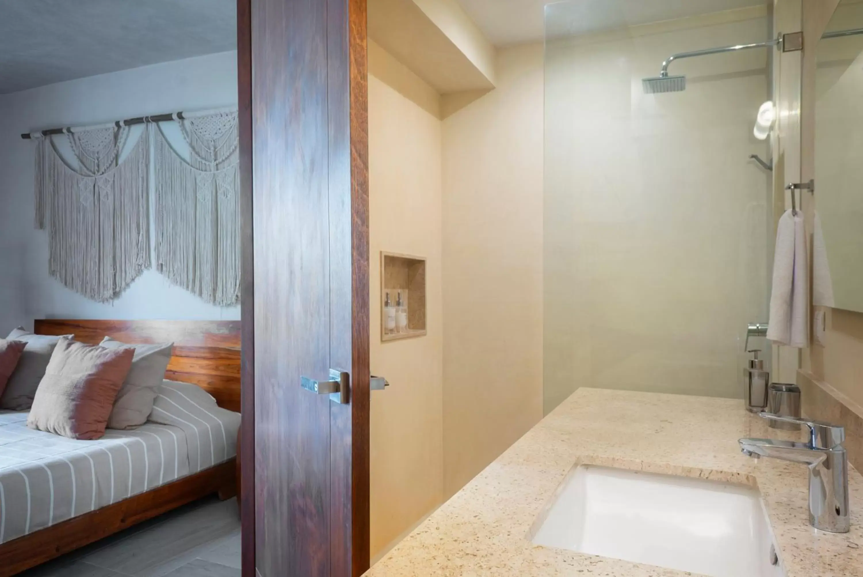 Bed, Bathroom in ARUNA TULUM-Luxury Studios & Apartments