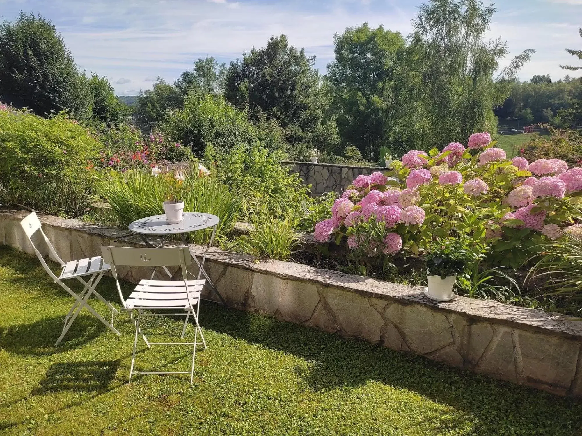 Patio, Garden in B&B Amphitryon