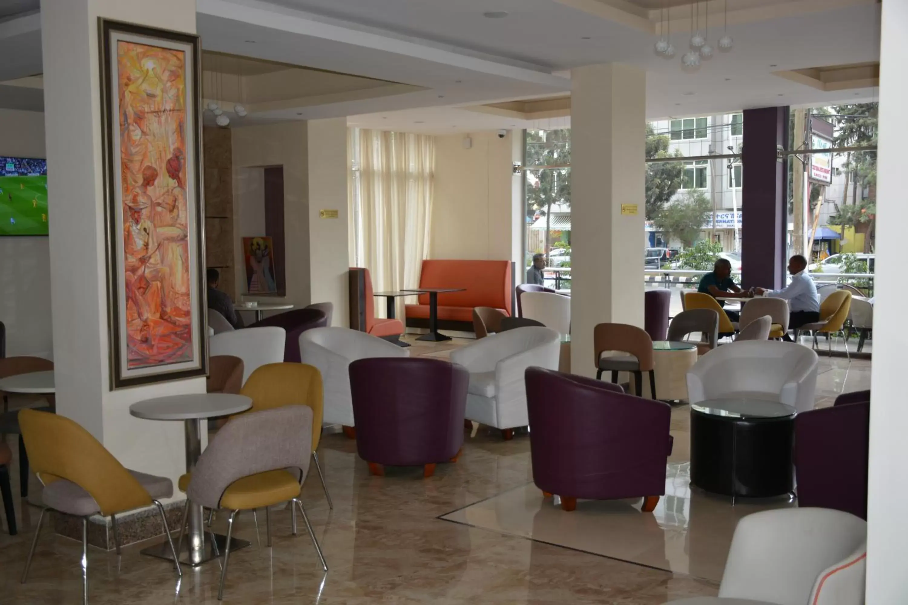 Lounge or bar, Restaurant/Places to Eat in Azzeman Hotel