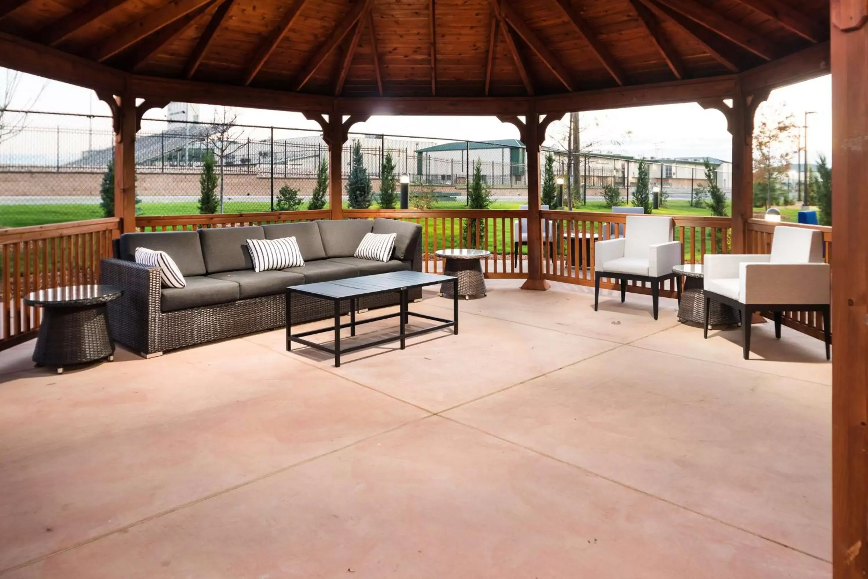 Patio in Homewood Suites By Hilton Tulsa Catoosa