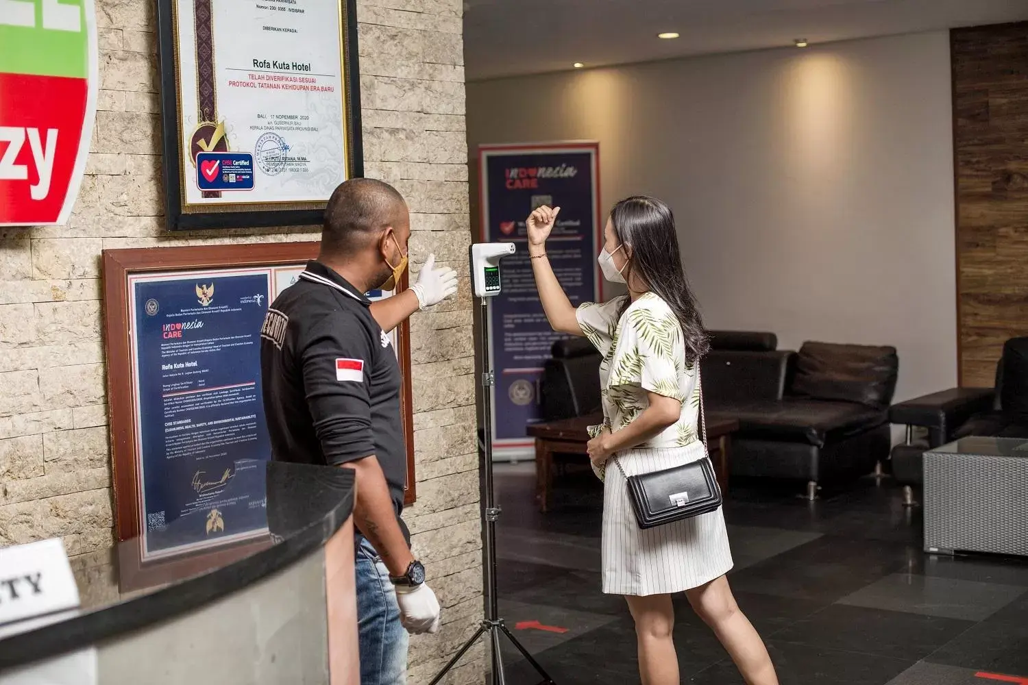 Lobby or reception in Rofa Kuta Hotel - CHSE Certified