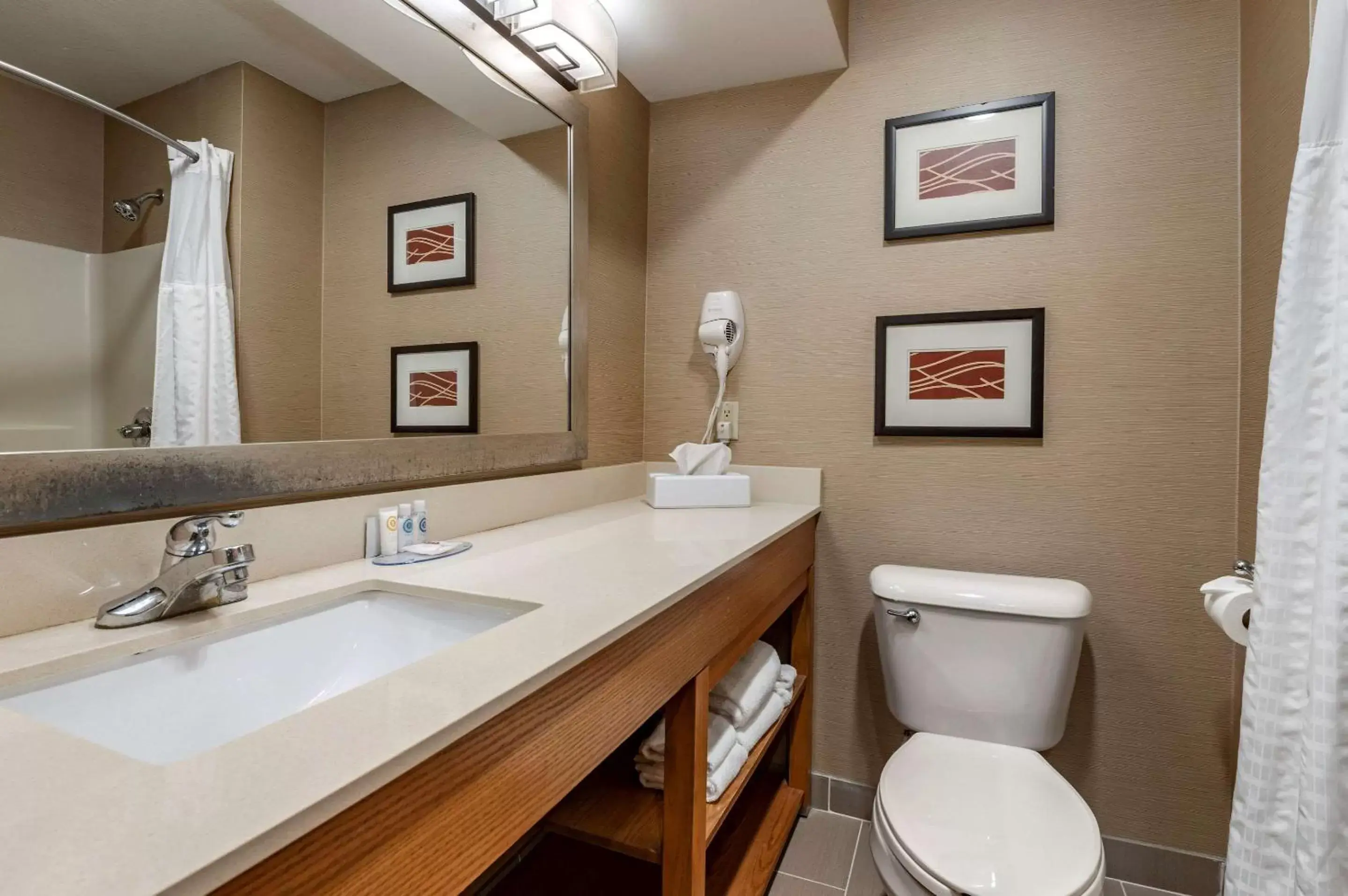 Photo of the whole room, Bathroom in Comfort Inn & Suites Napoleon