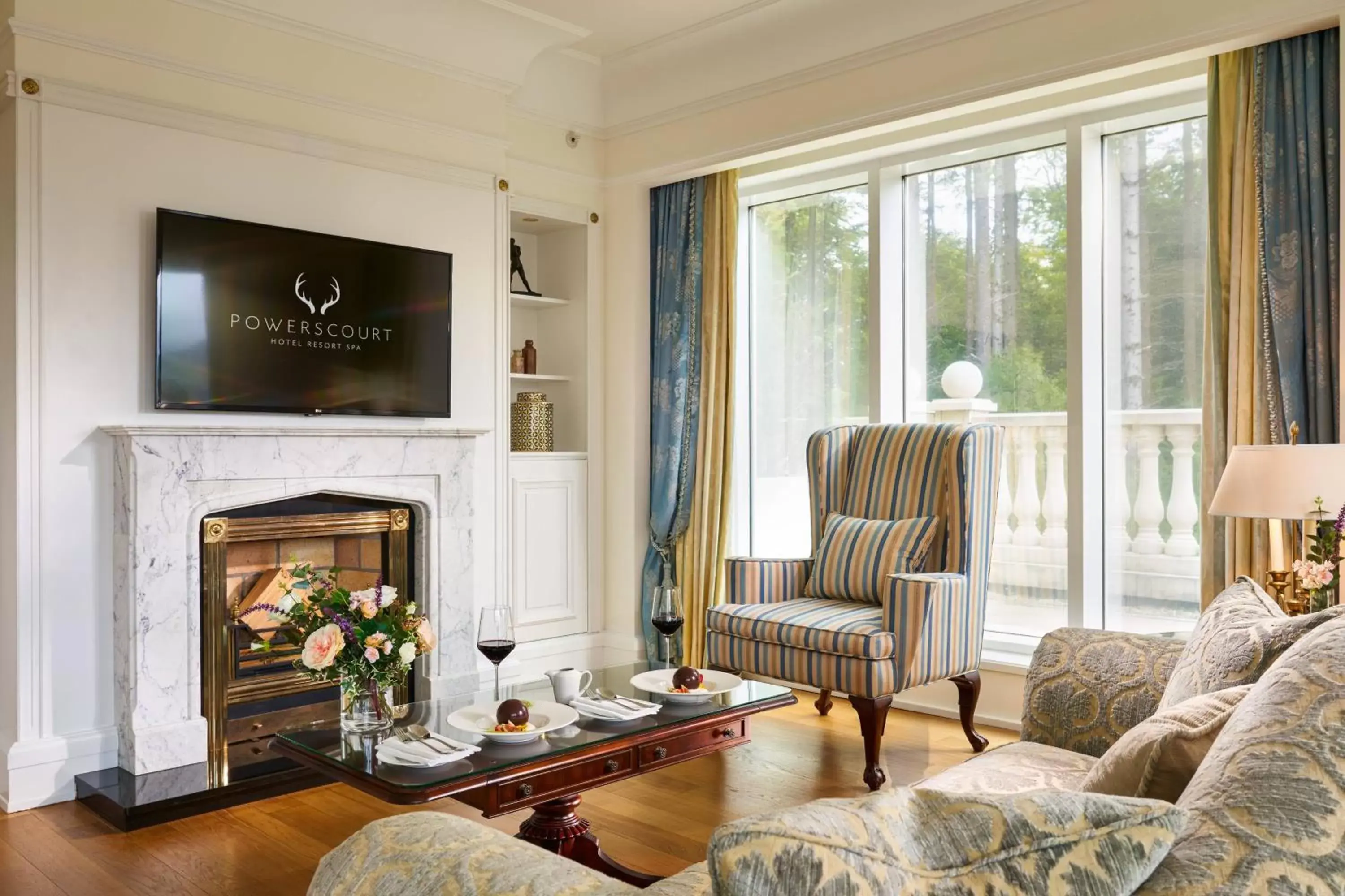 Living room, Seating Area in Powerscourt Hotel, Autograph Collection