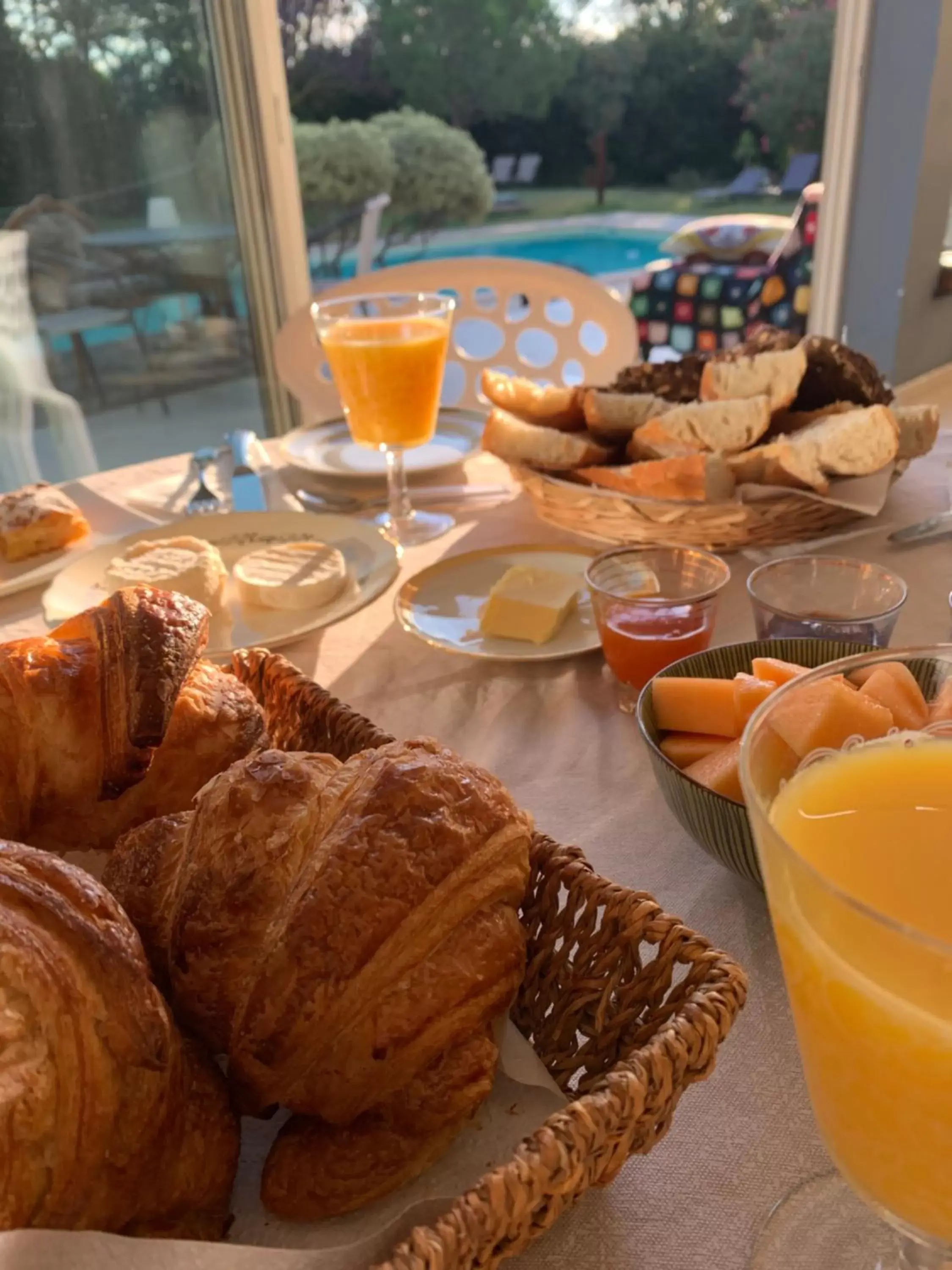 Continental breakfast, Breakfast in Le Jardin de LaCoste