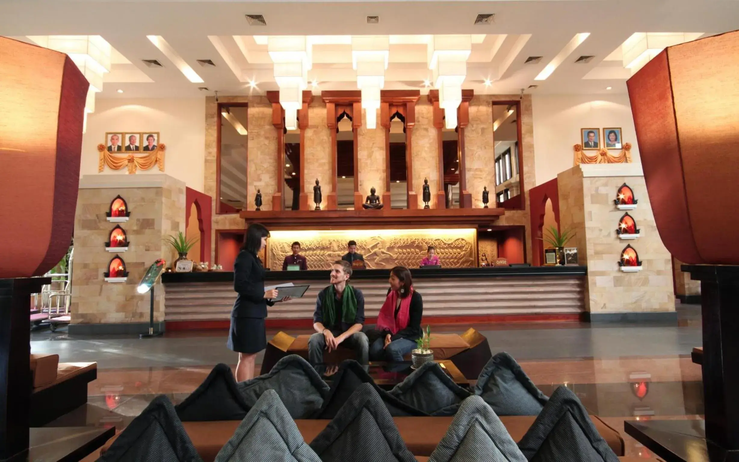 Lobby or reception, Lounge/Bar in Angkor Miracle Resort & Spa