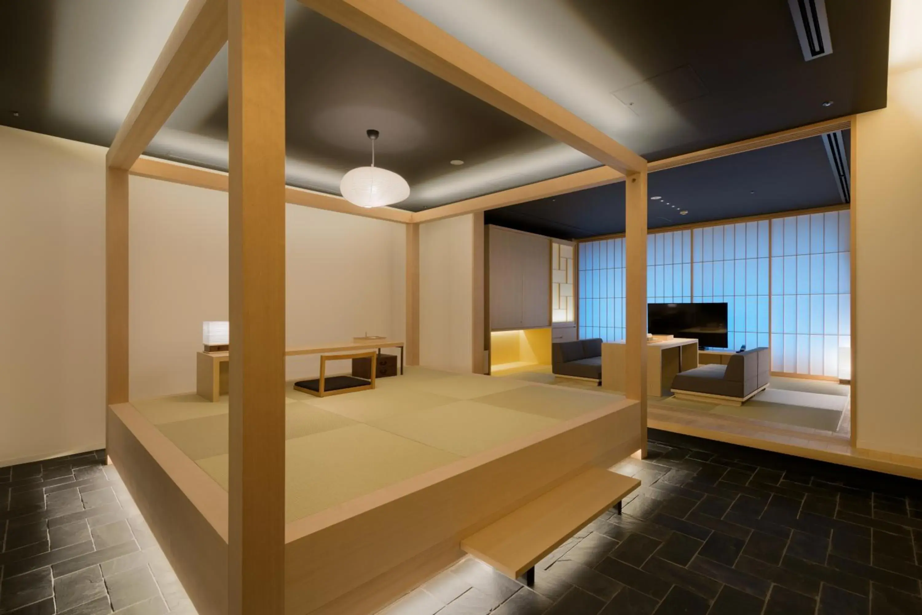 Photo of the whole room, Bed in hotel kanra kyoto