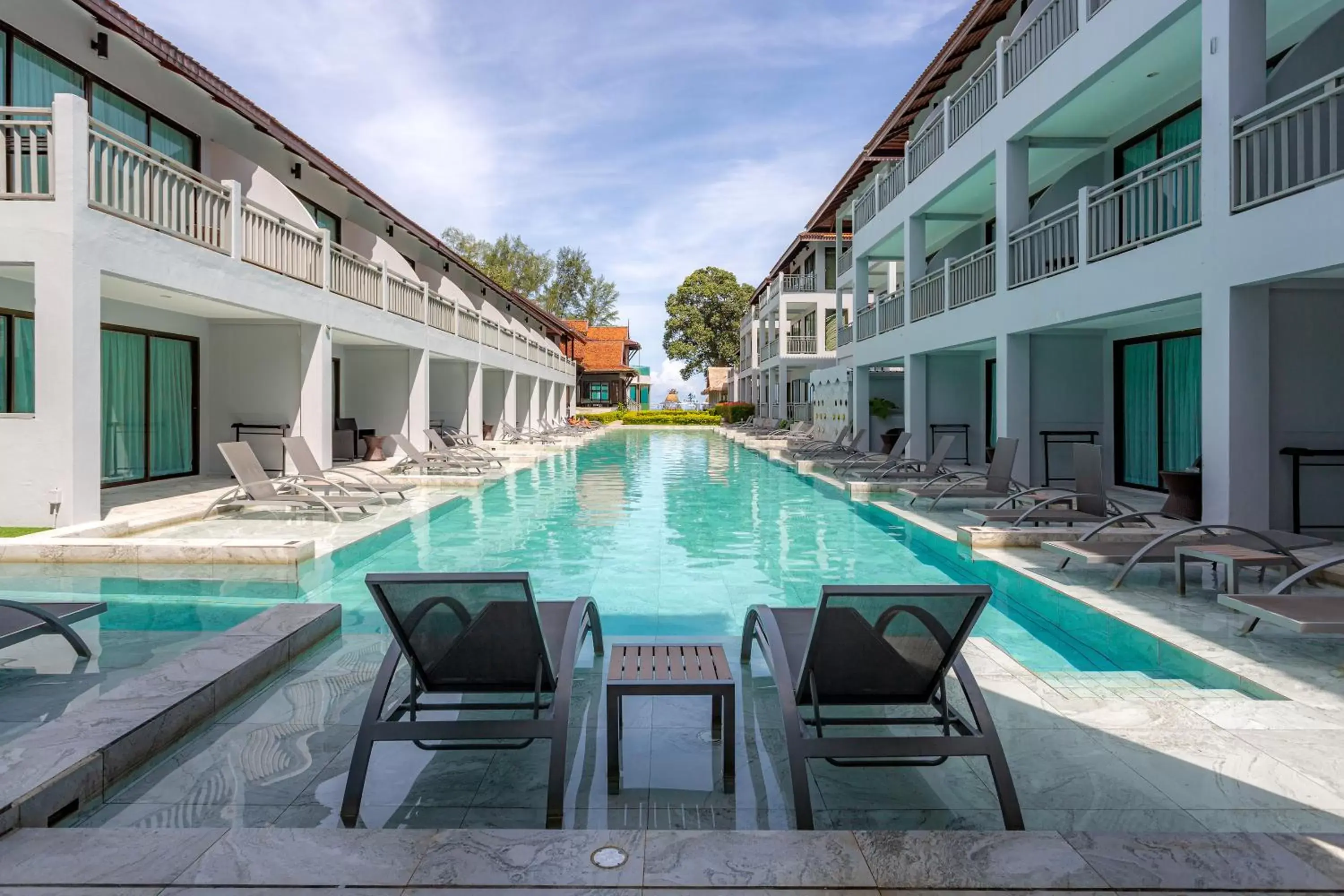 Property building, Swimming Pool in Khaolak Emerald Surf Beach Resort and Spa - SHA Extra Plus