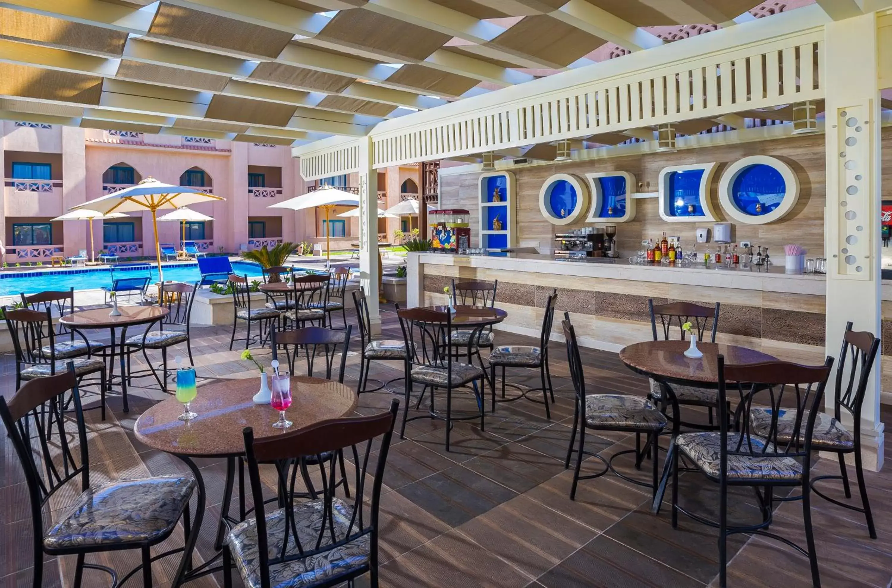 Lounge or bar, Restaurant/Places to Eat in Pickalbatros Aqua Park Resort - Hurghada