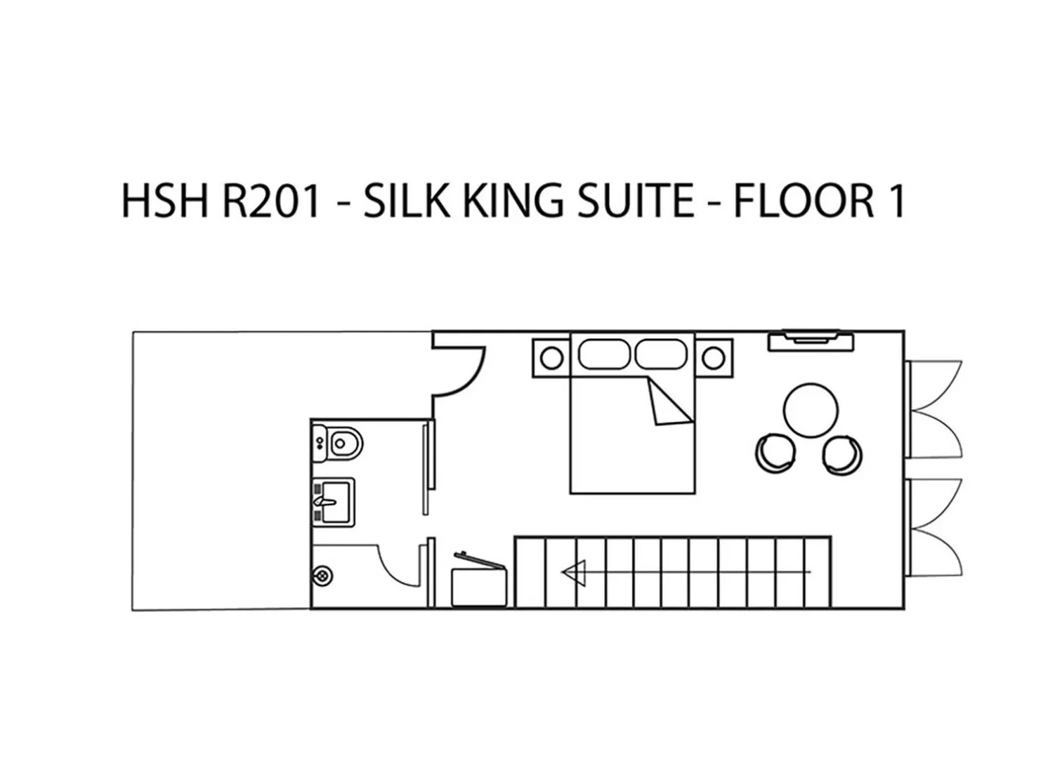 Floor plan in Heeren Straits Hotel
