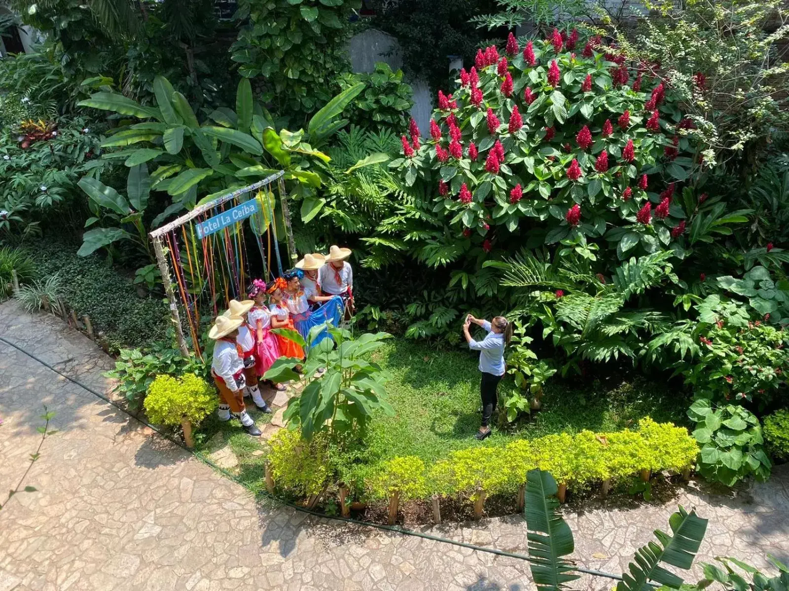 Garden view in Hotel La Ceiba