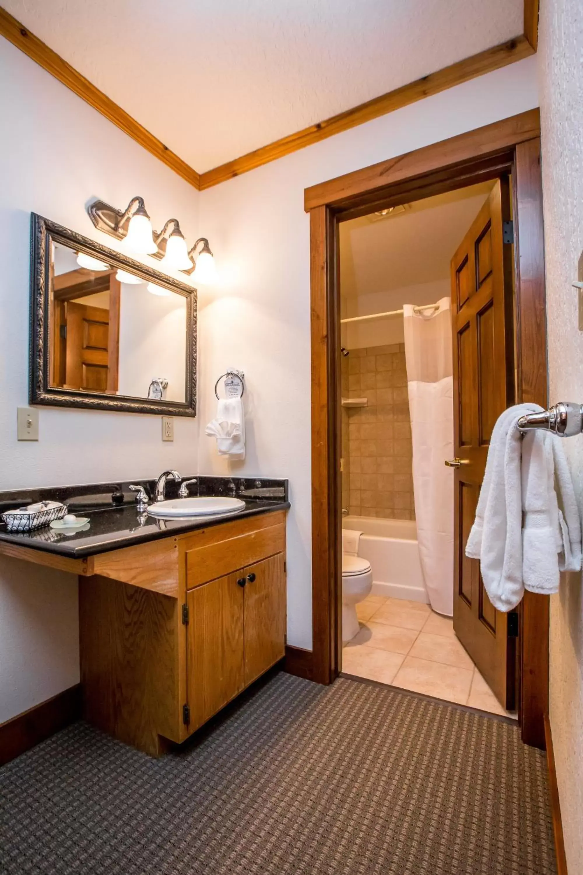 Bathroom in Kandahar Lodge at Whitefish Mountain Resort