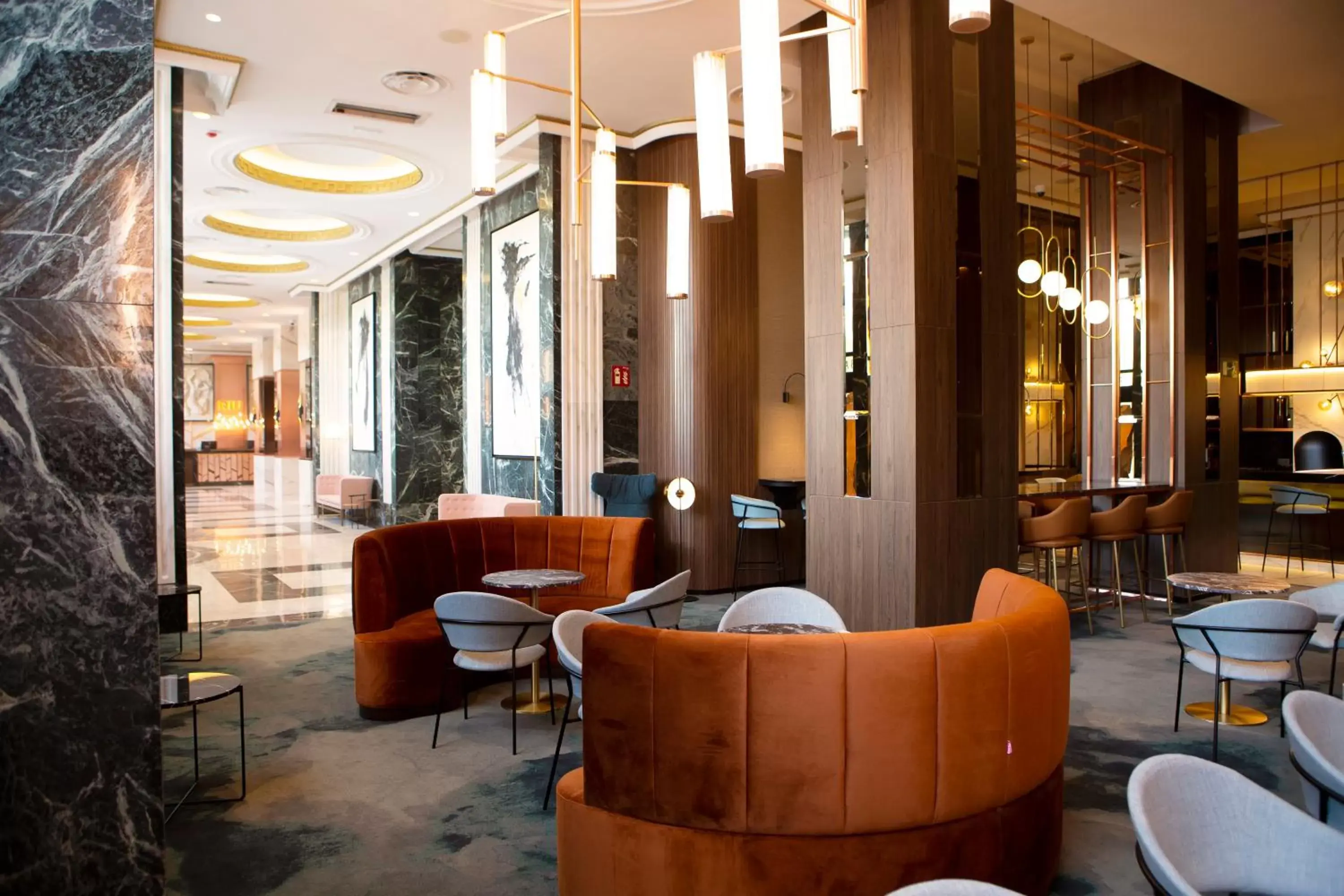 Lobby or reception, Lounge/Bar in Riu Plaza España