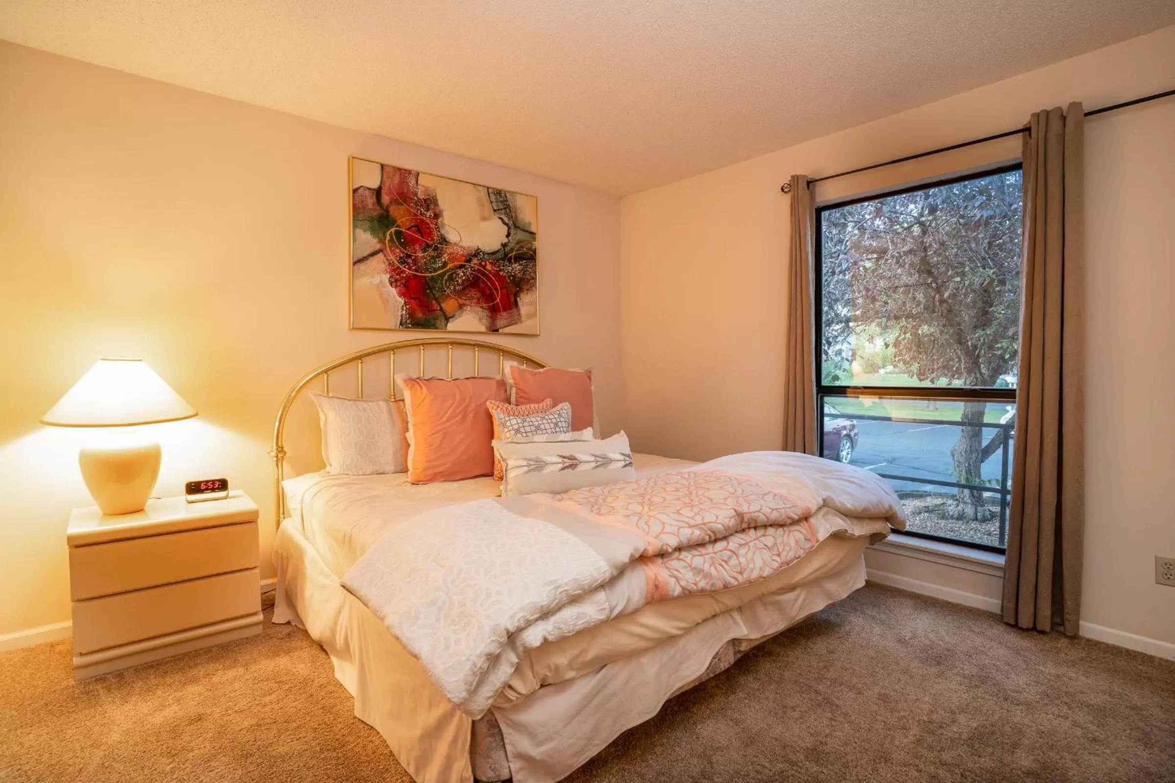 Bed in Pointe Royale Golf Resort