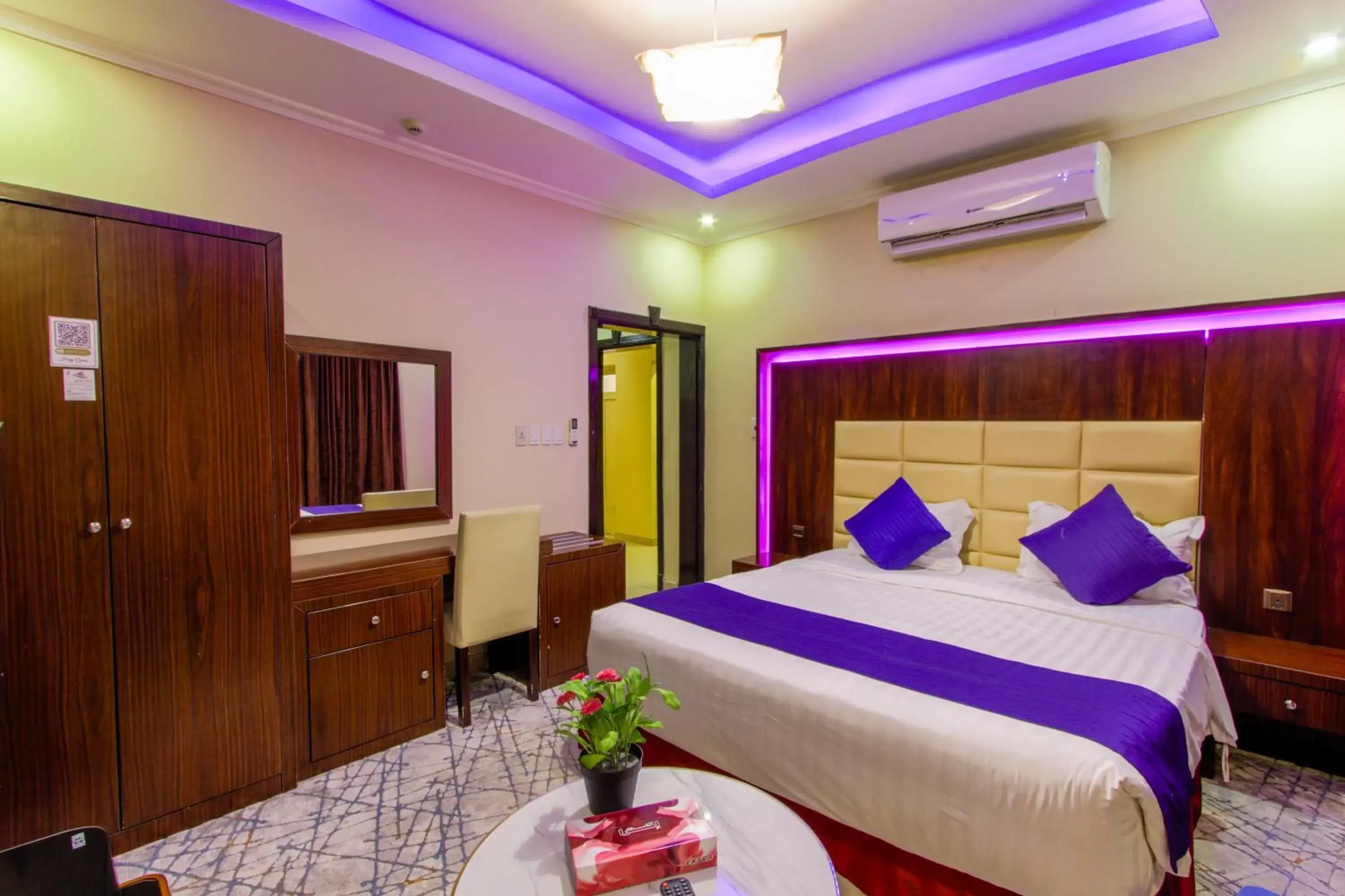 Bed in Maskan Al Dyafah Hotel Apartments 2