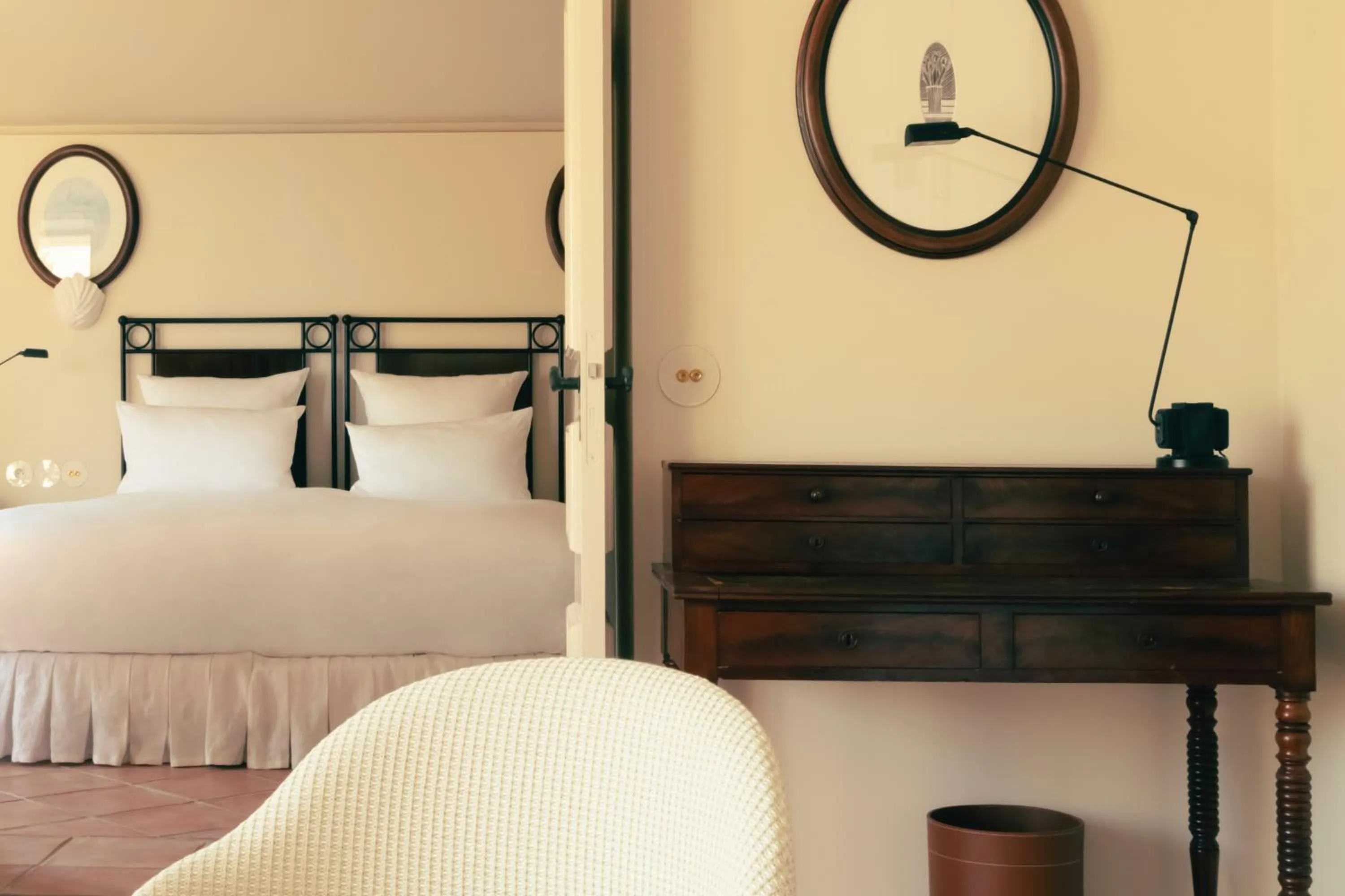 Bedroom, Bed in Hotel la Ponche