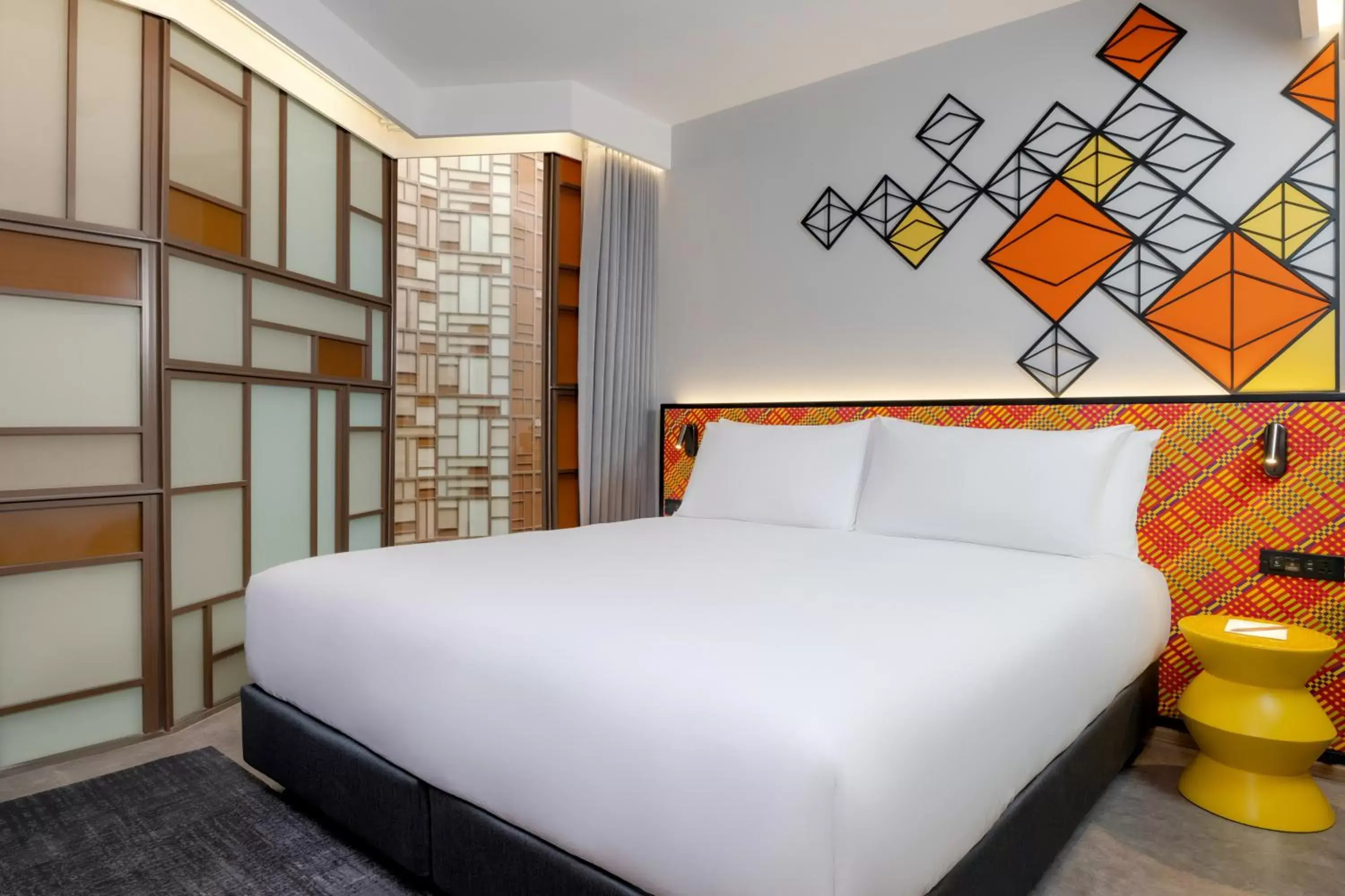 Bedroom, Bed in ibis Styles Bangkok Silom