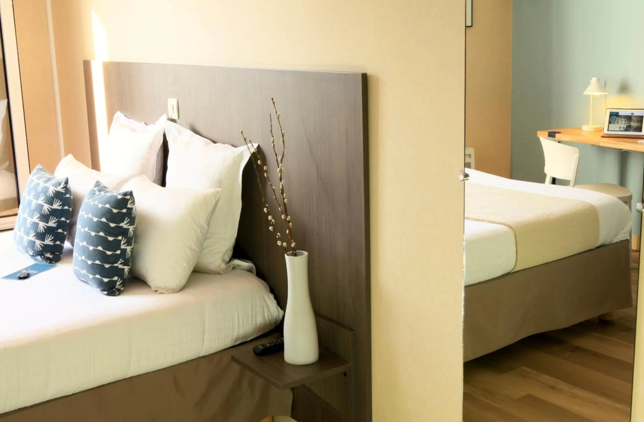 Photo of the whole room, Bed in Logis Hôtels- Hôtel Marguerite d'Anjou Angers château