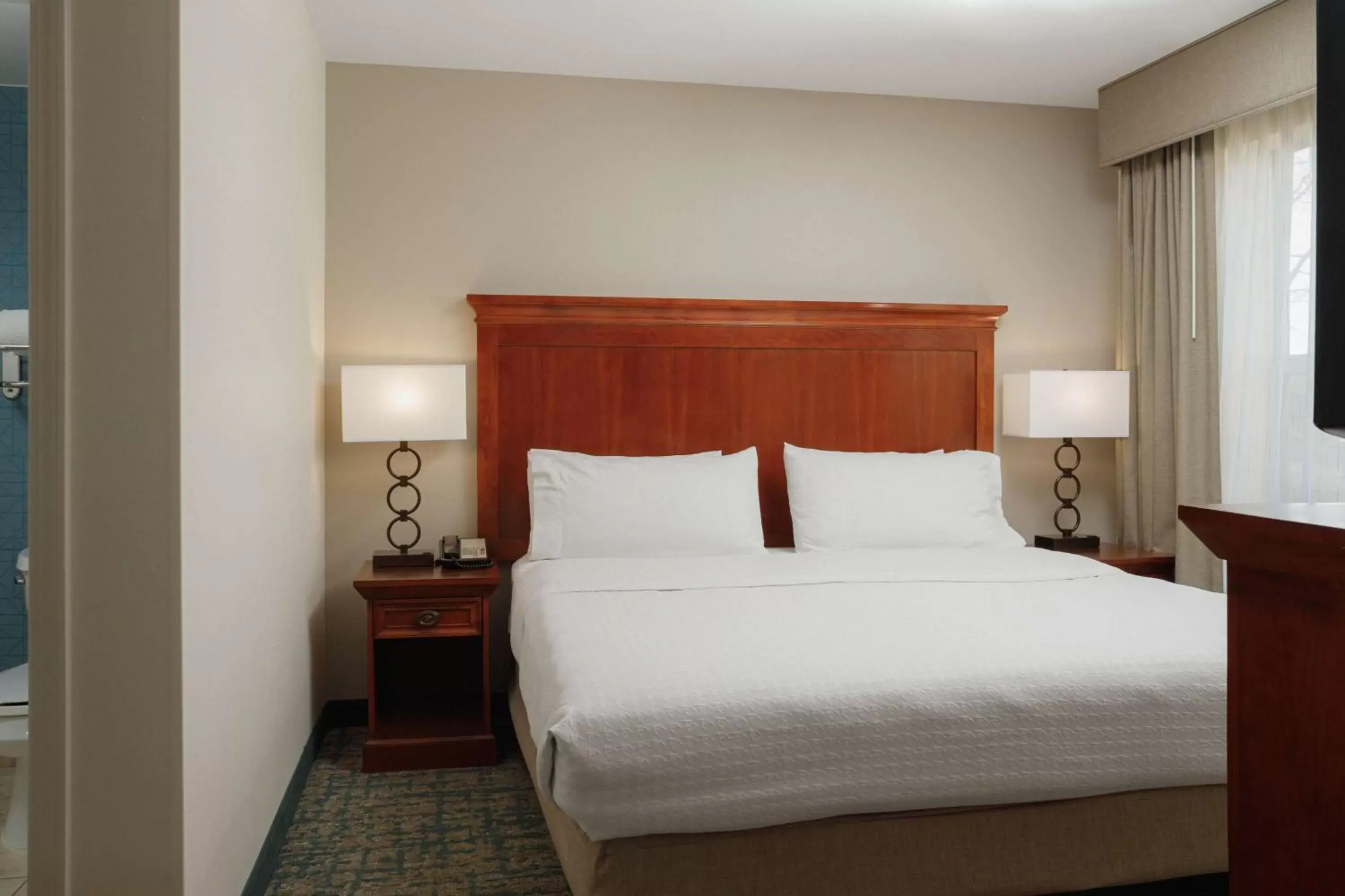 Bed in Homewood Suites by Hilton Knoxville West at Turkey Creek