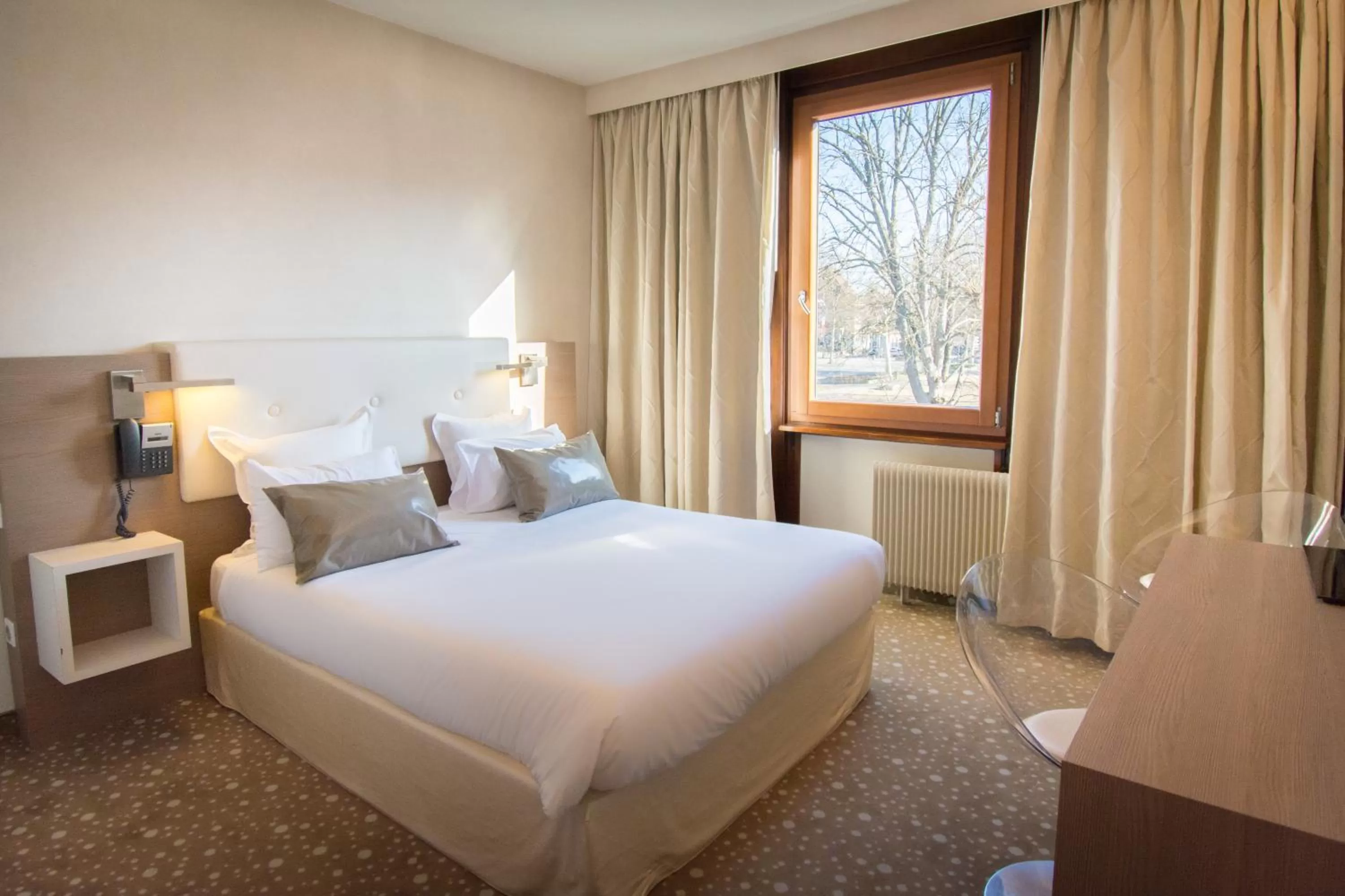 Bed in Hôtel Restaurant Vaillant proche Europapark Rulantica