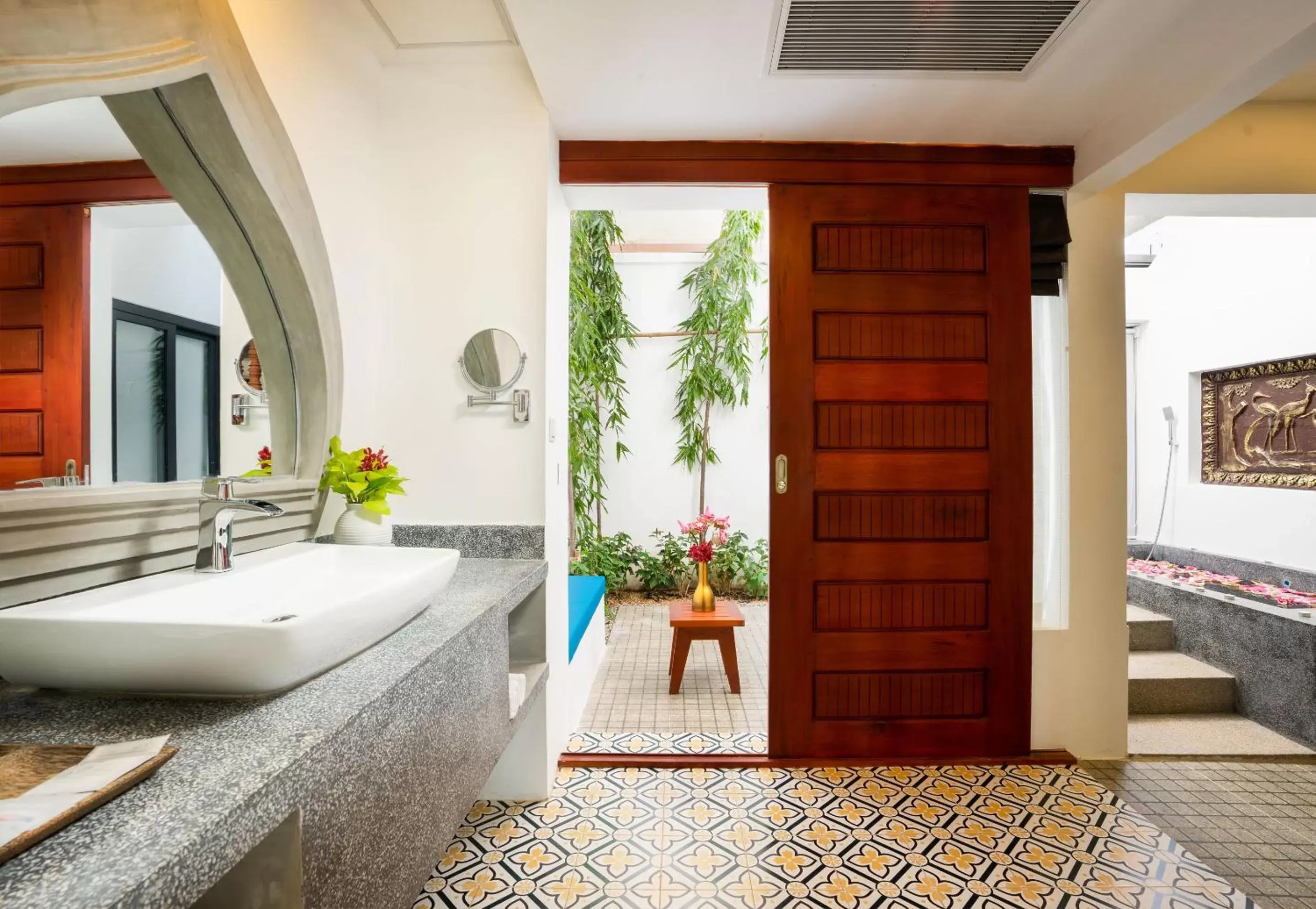 Garden, Bathroom in Khmer Mansion Residence