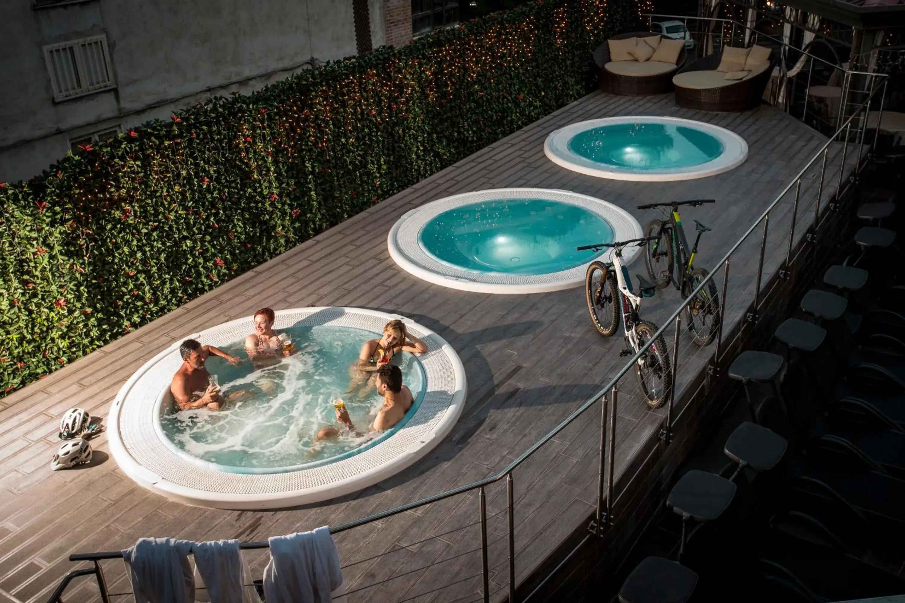 Hot Tub, Pool View in Ambasciatori Place Hotel