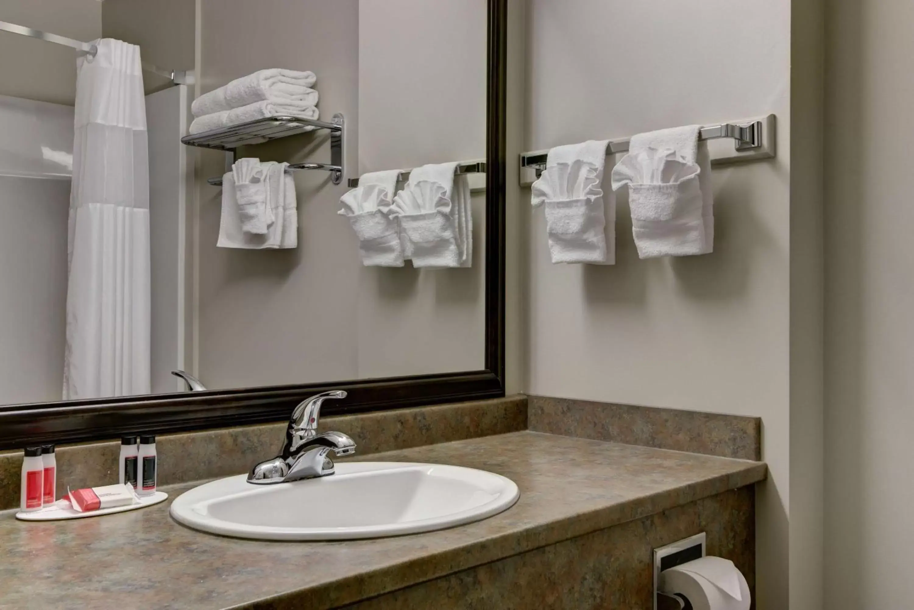 Photo of the whole room, Bathroom in Knights Inn Kamloops