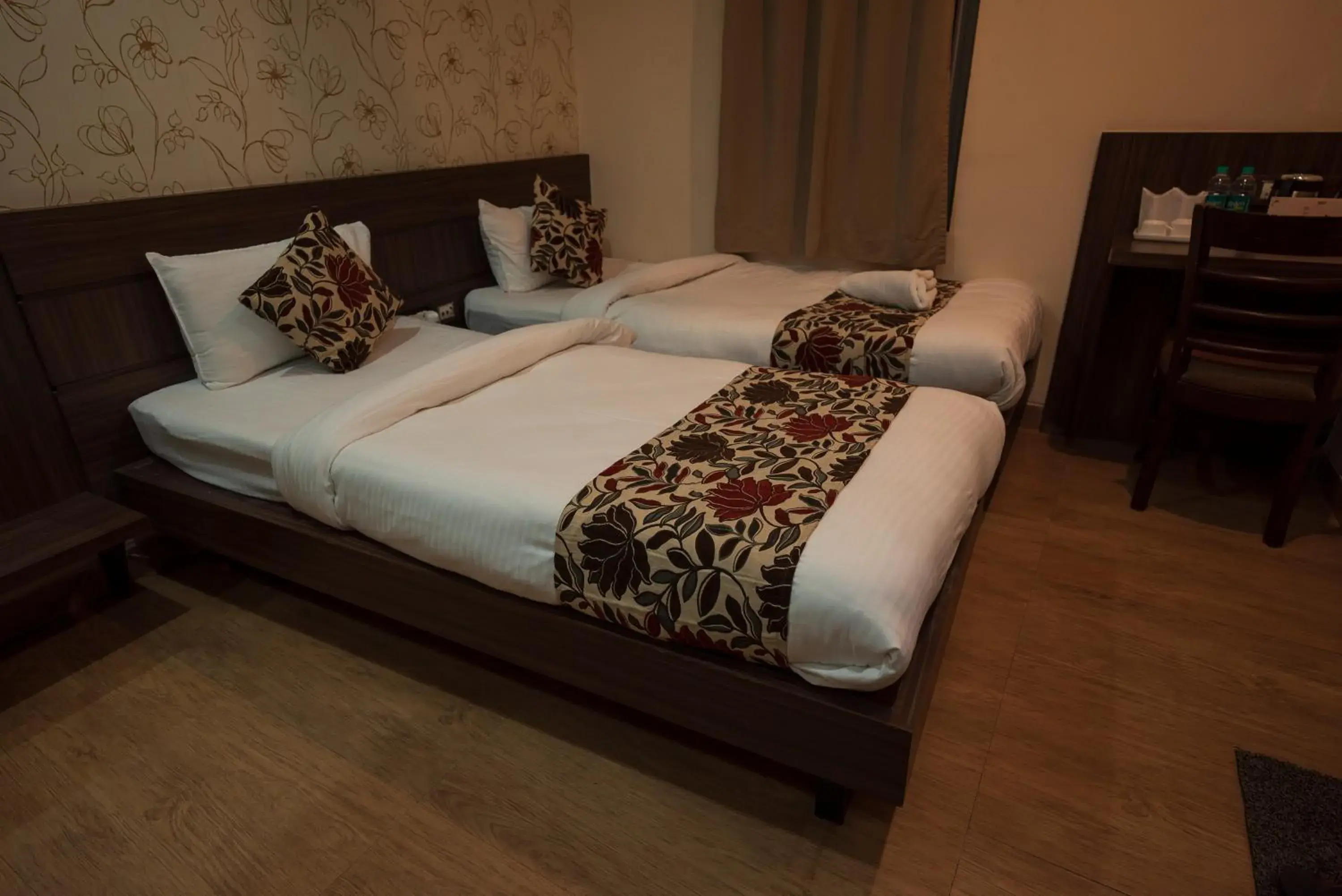 Bed in Rajdarbar Hotel & Banquets