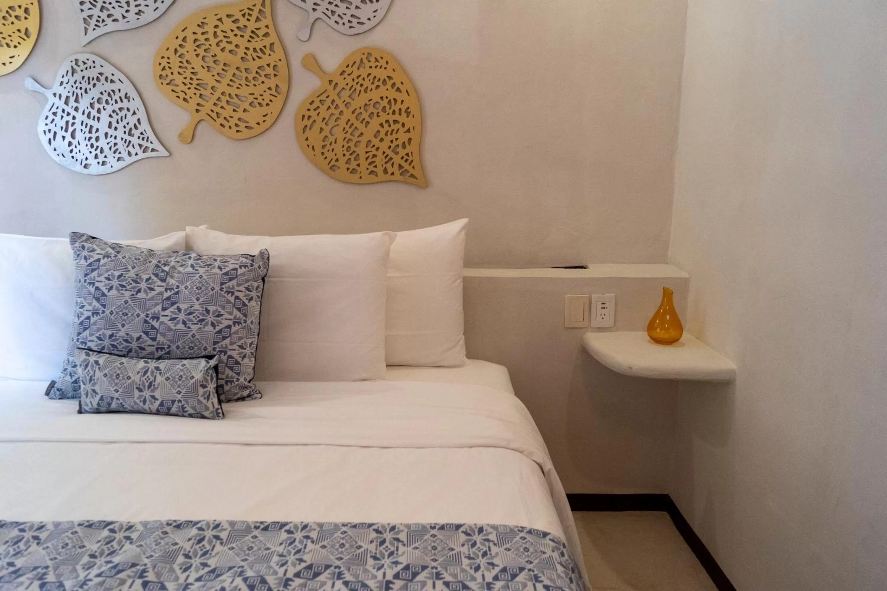 Bed in Hotel Circulo Bacalar