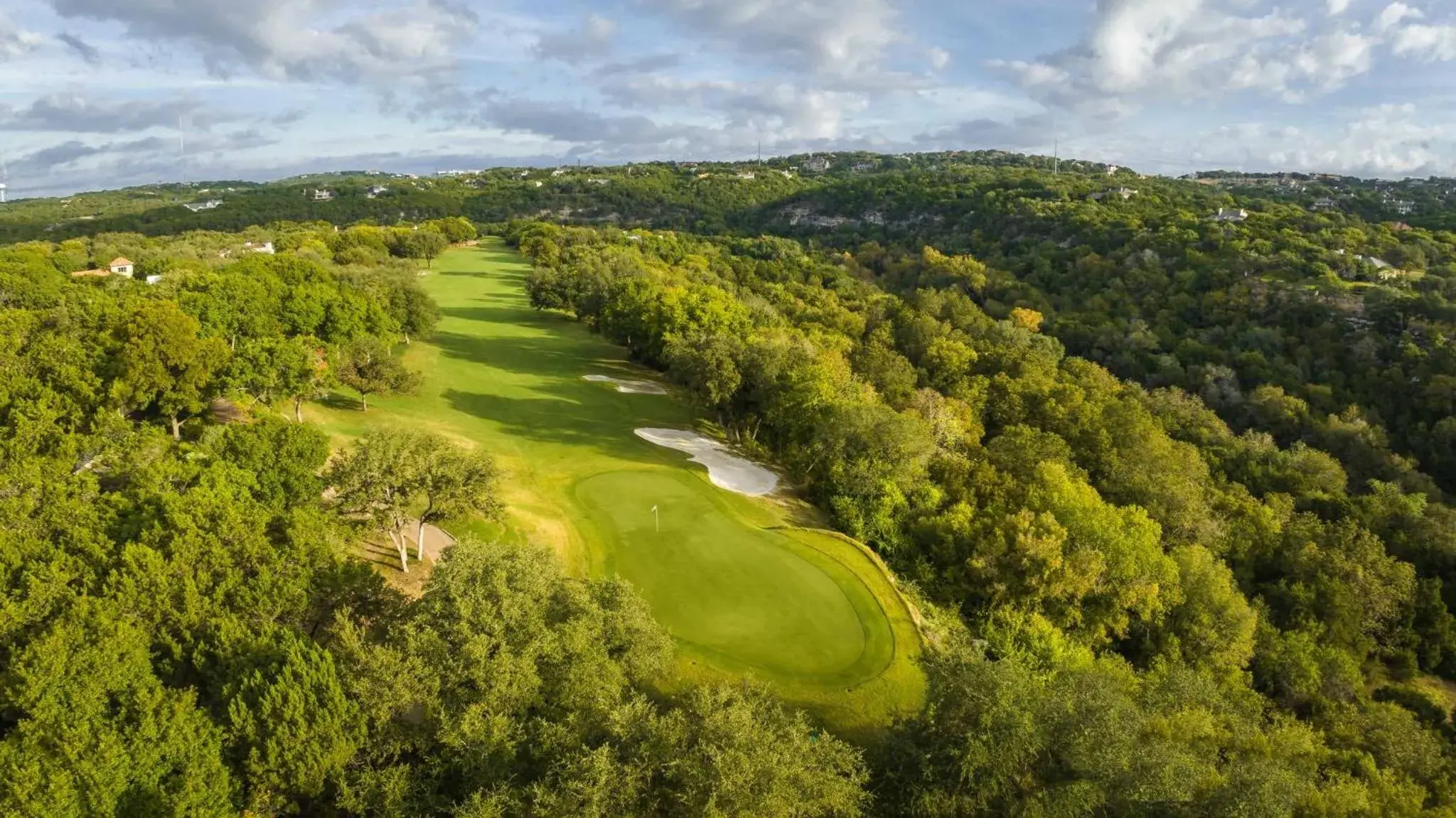Golfcourse, Bird's-eye View in Omni Barton Creek Resort and Spa Austin
