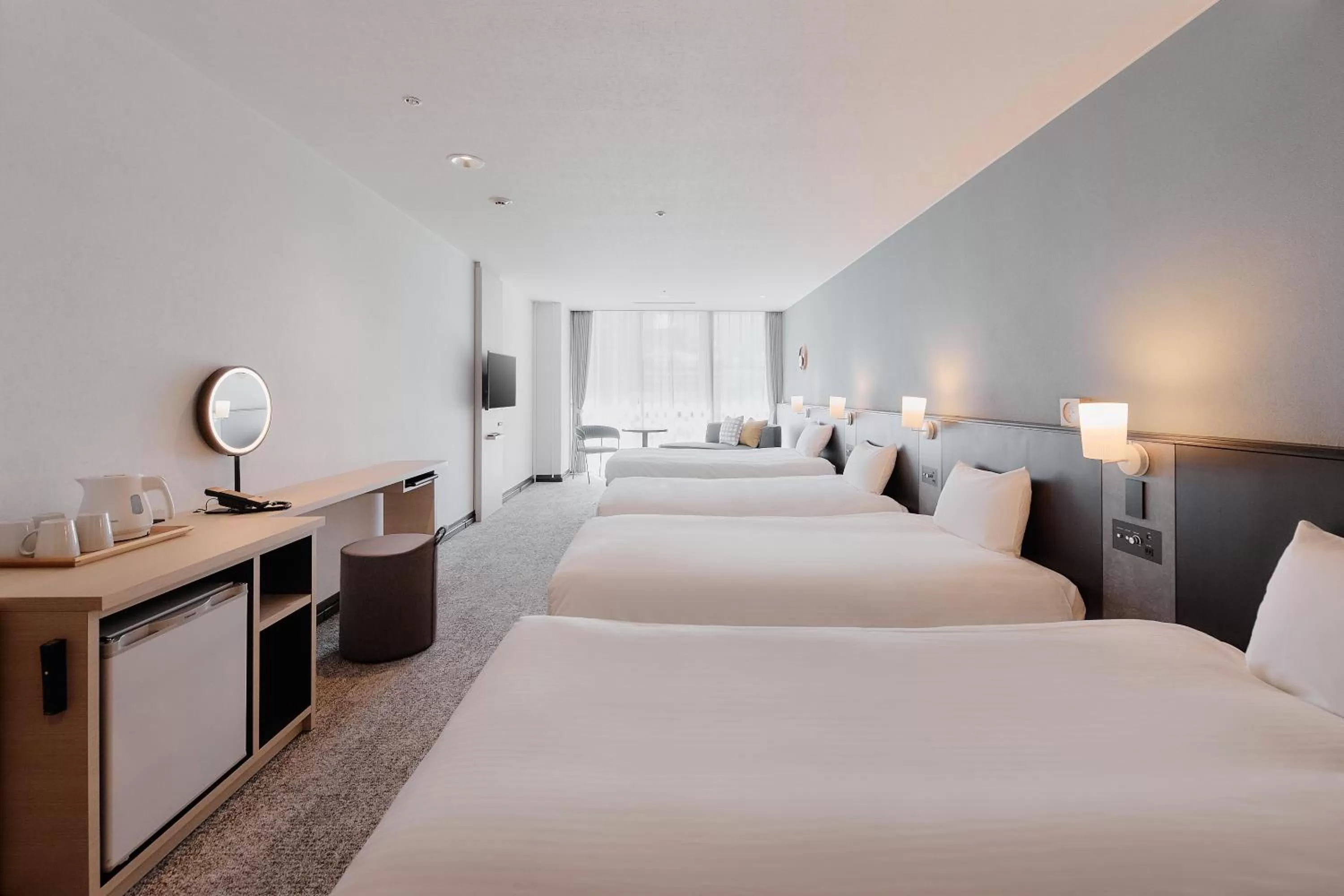 Photo of the whole room, Bed in Kyoto Tower Hotel