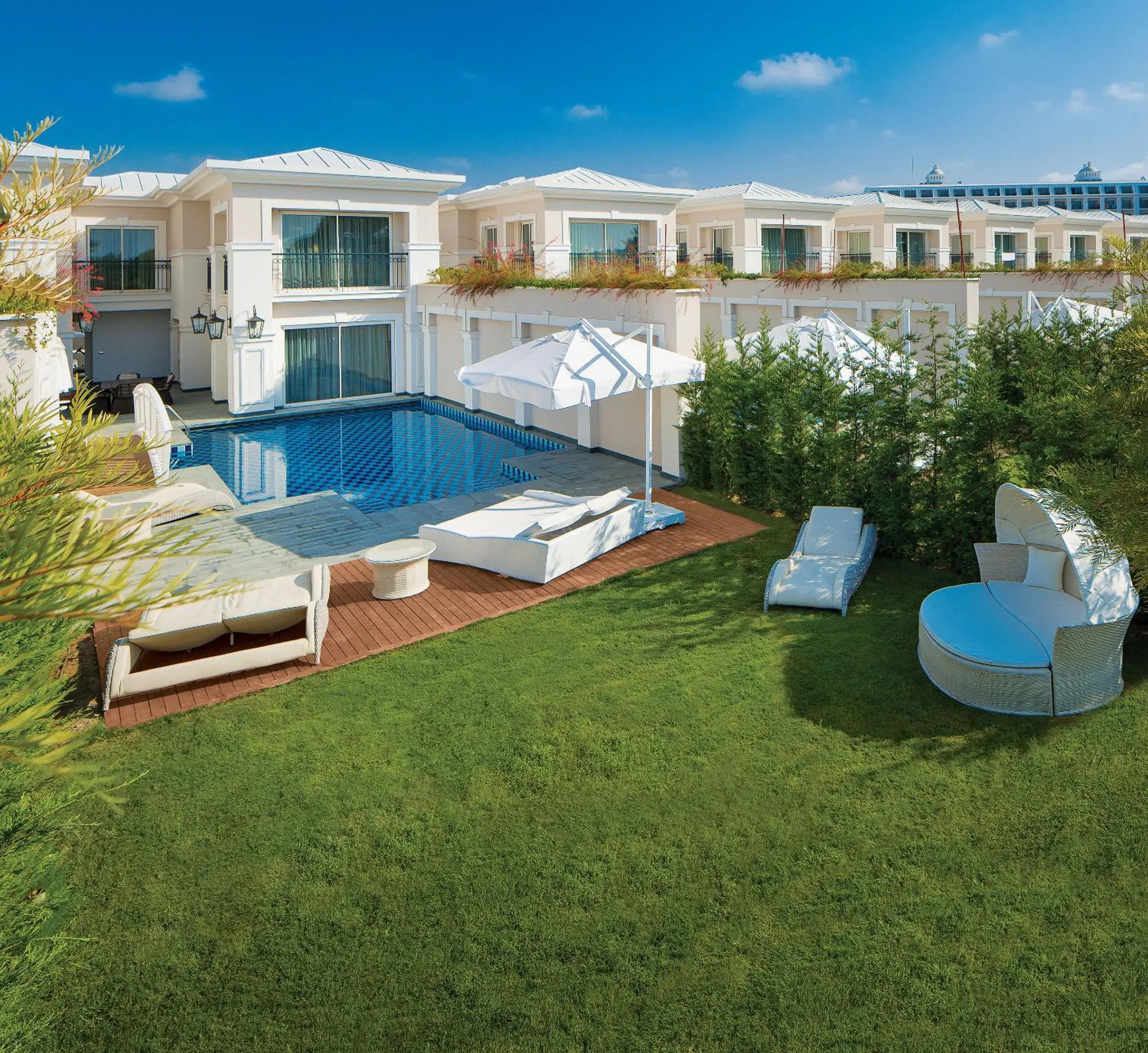 Garden, Swimming Pool in Titanic Deluxe Belek