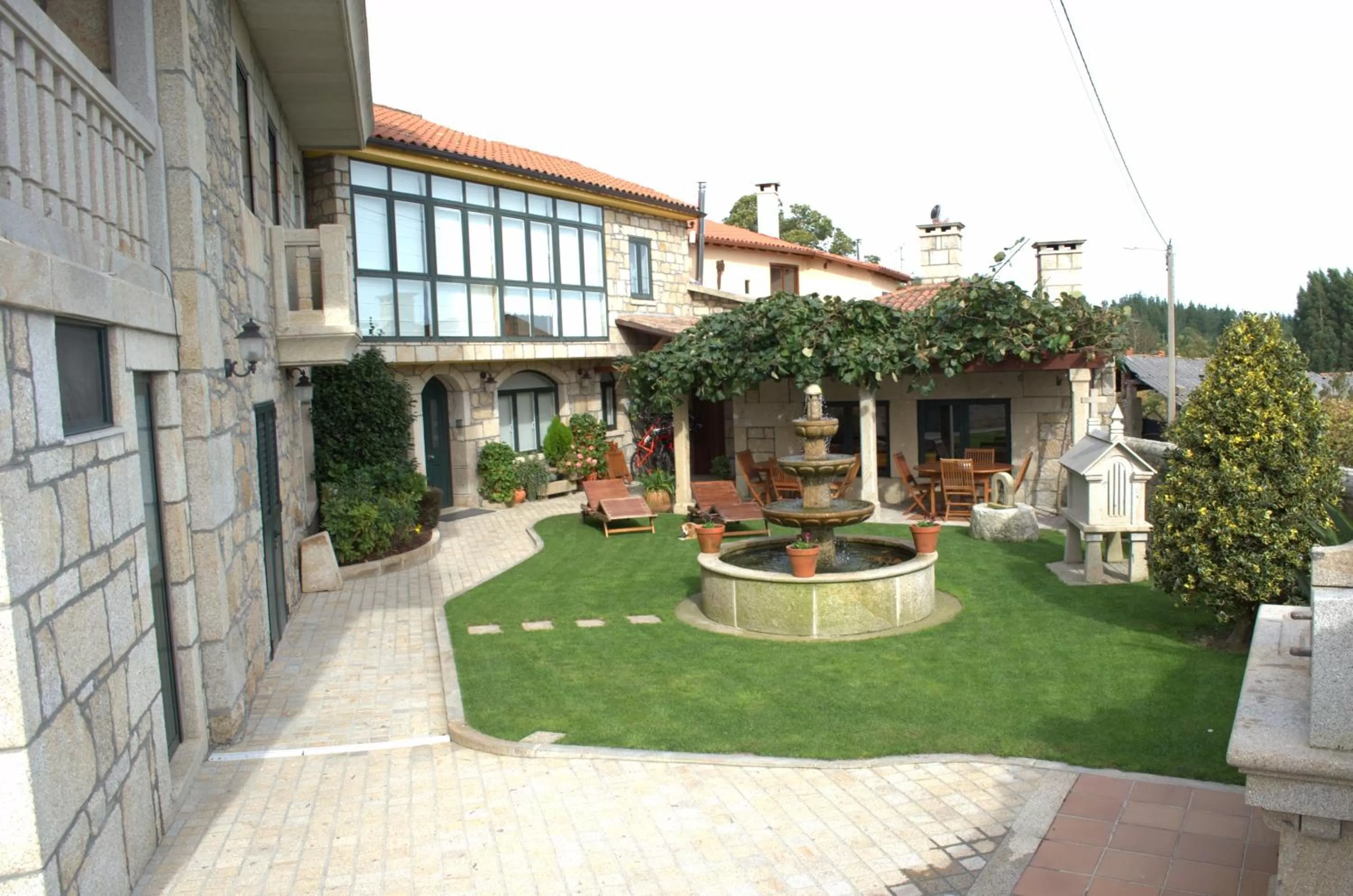 Garden in Apartamentos Río Sil