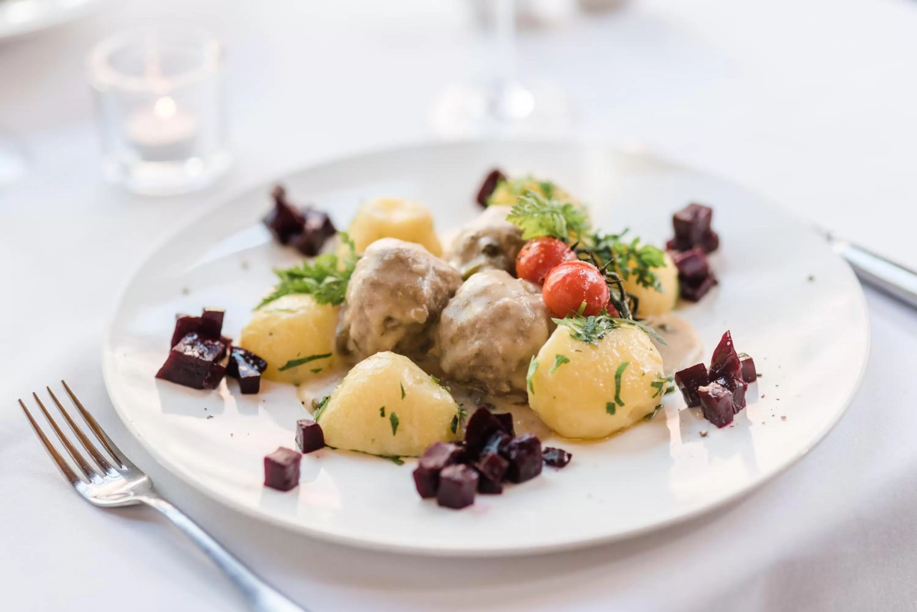 Food close-up in Romantik Hotel Scheelehof Stralsund