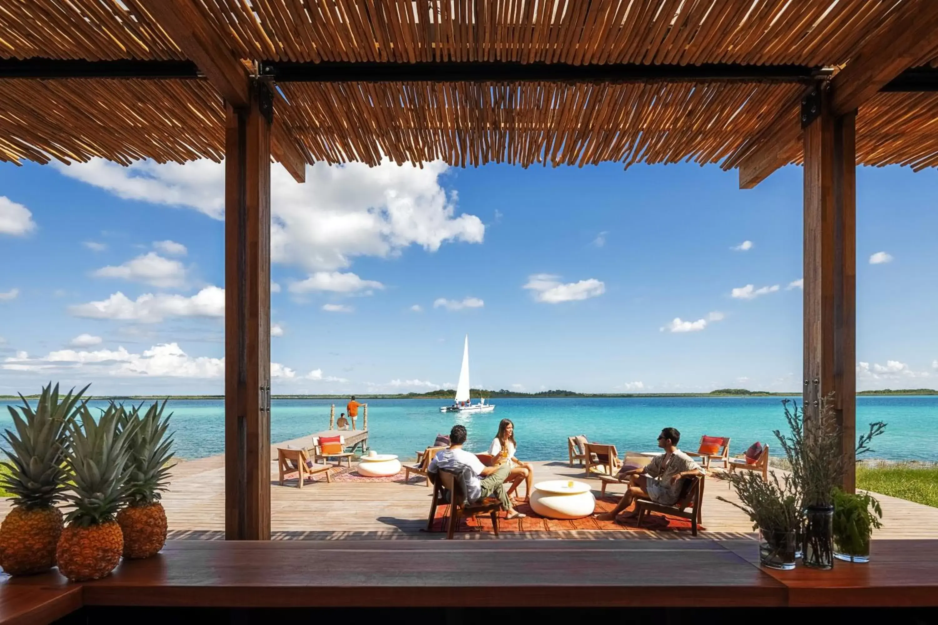 Patio in Our Habitas Bacalar