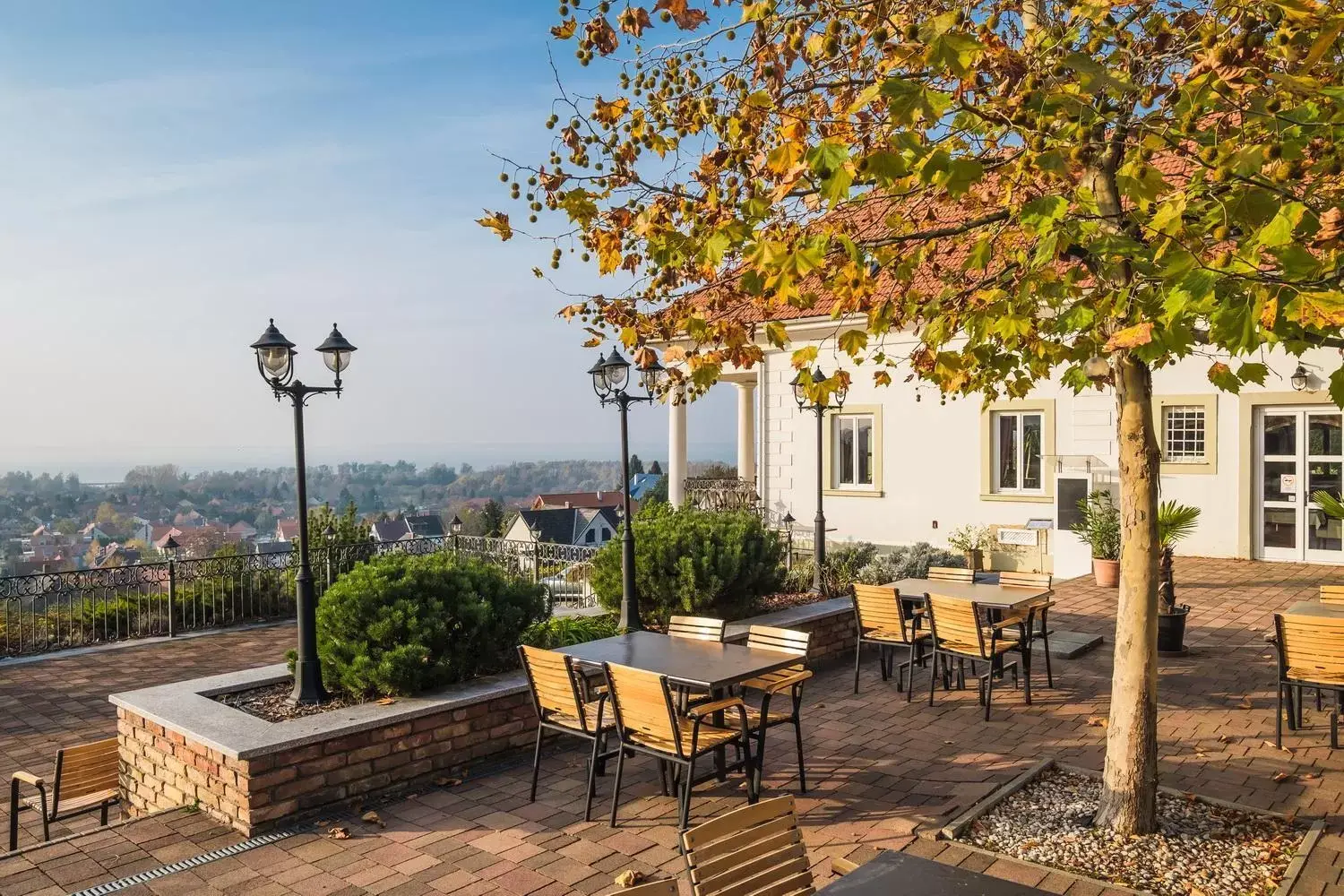 Patio in Zenit Wellness Hotel Balaton