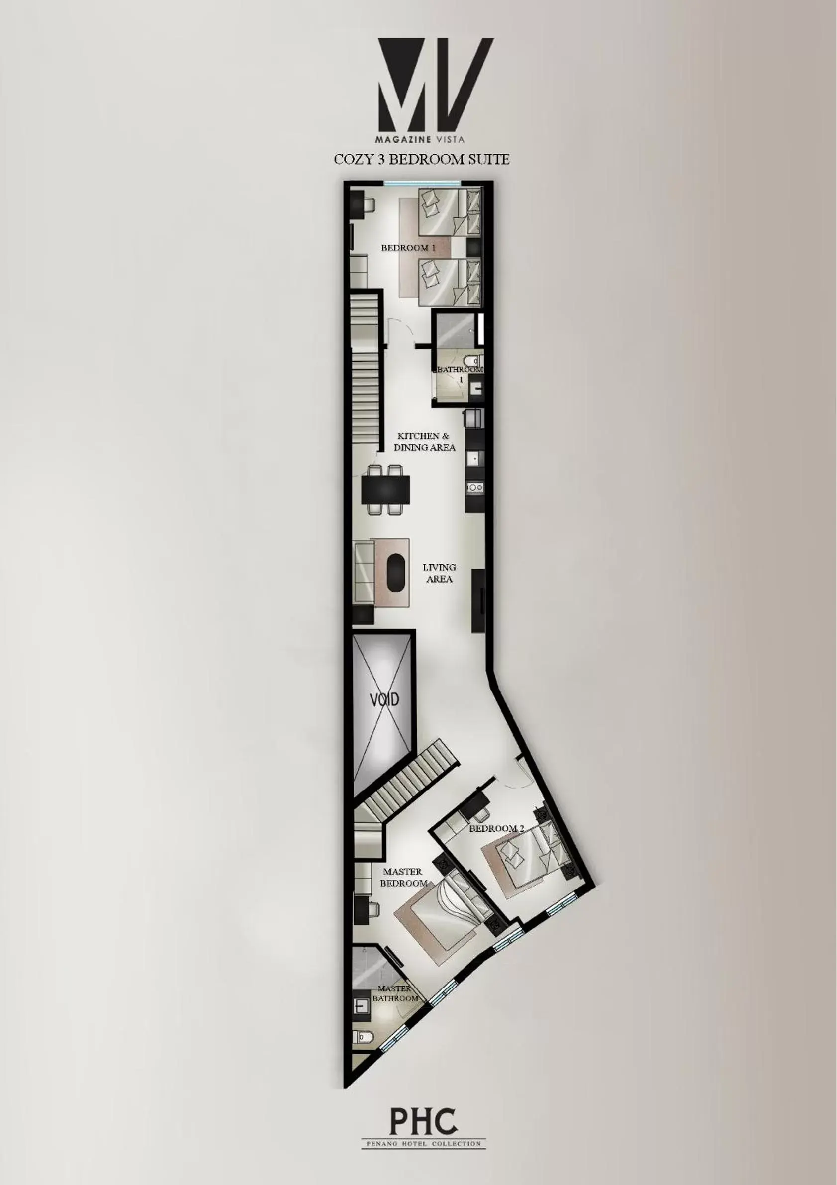 Floor Plan in Magazine Vista Hotel by PHC
