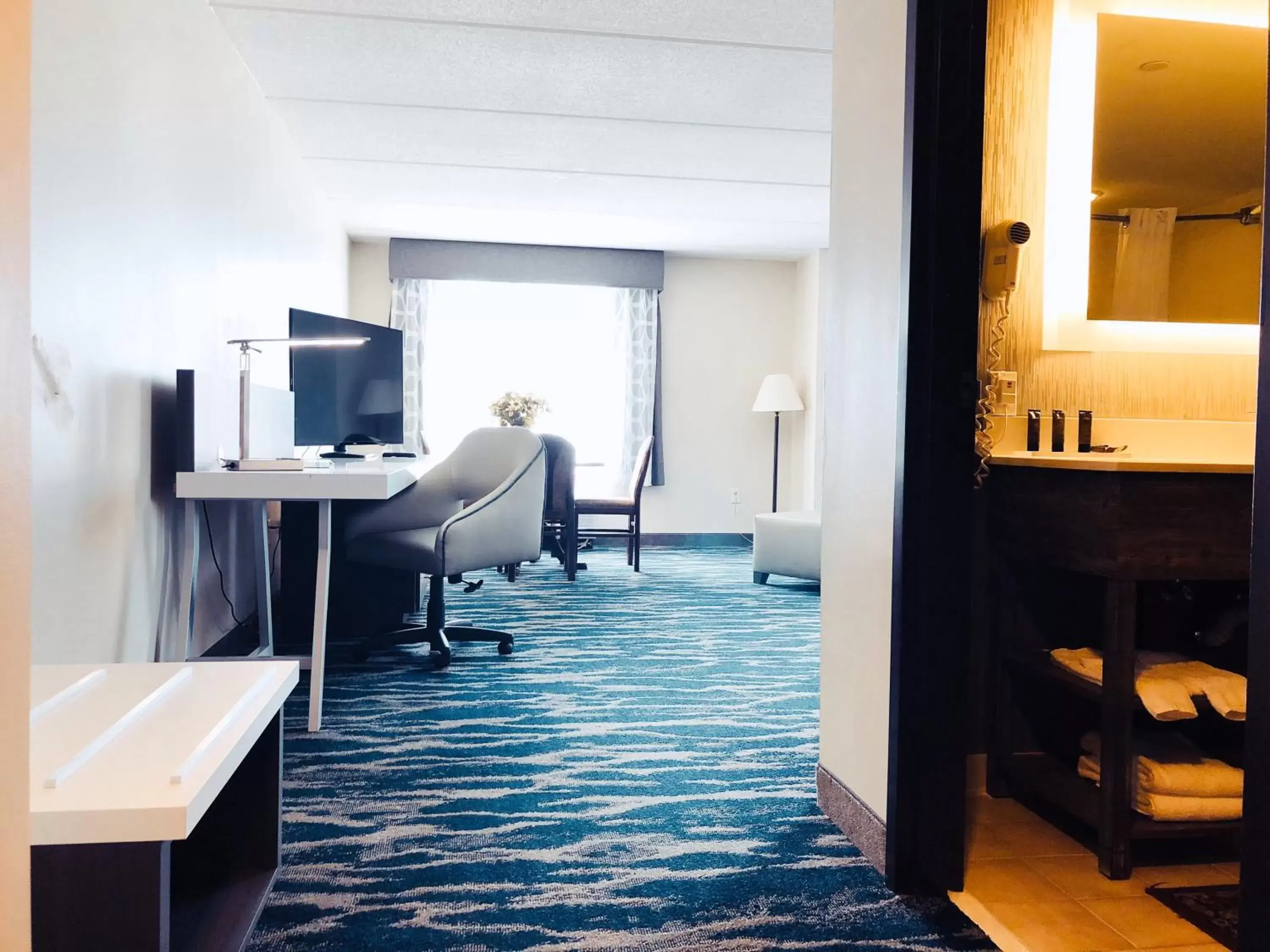 Photo of the whole room, TV/Entertainment Center in Comfort Inn & Suites Greenville Near Convention Center