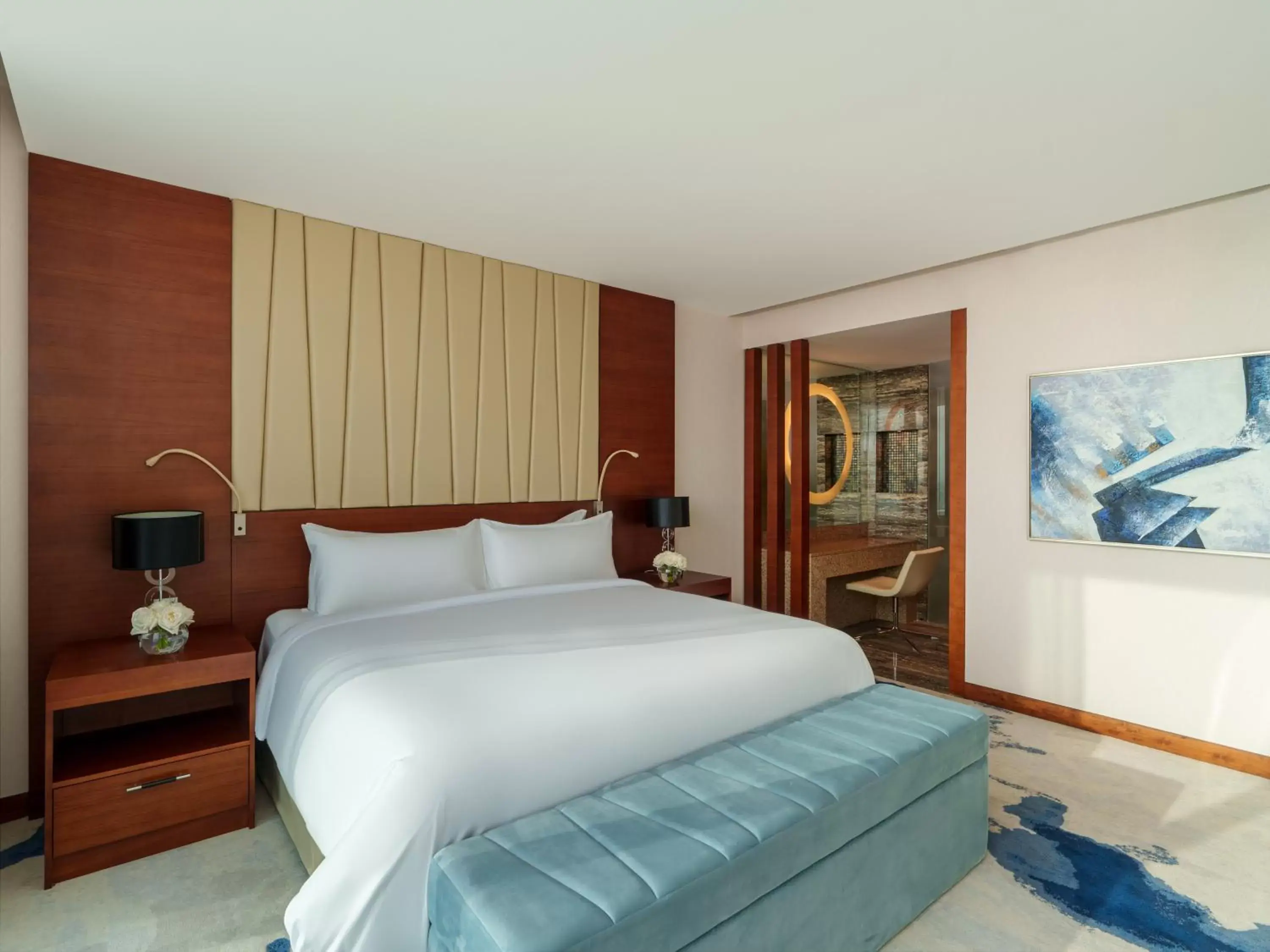 Bedroom, Bed in Fairmont Bab Al Bahr