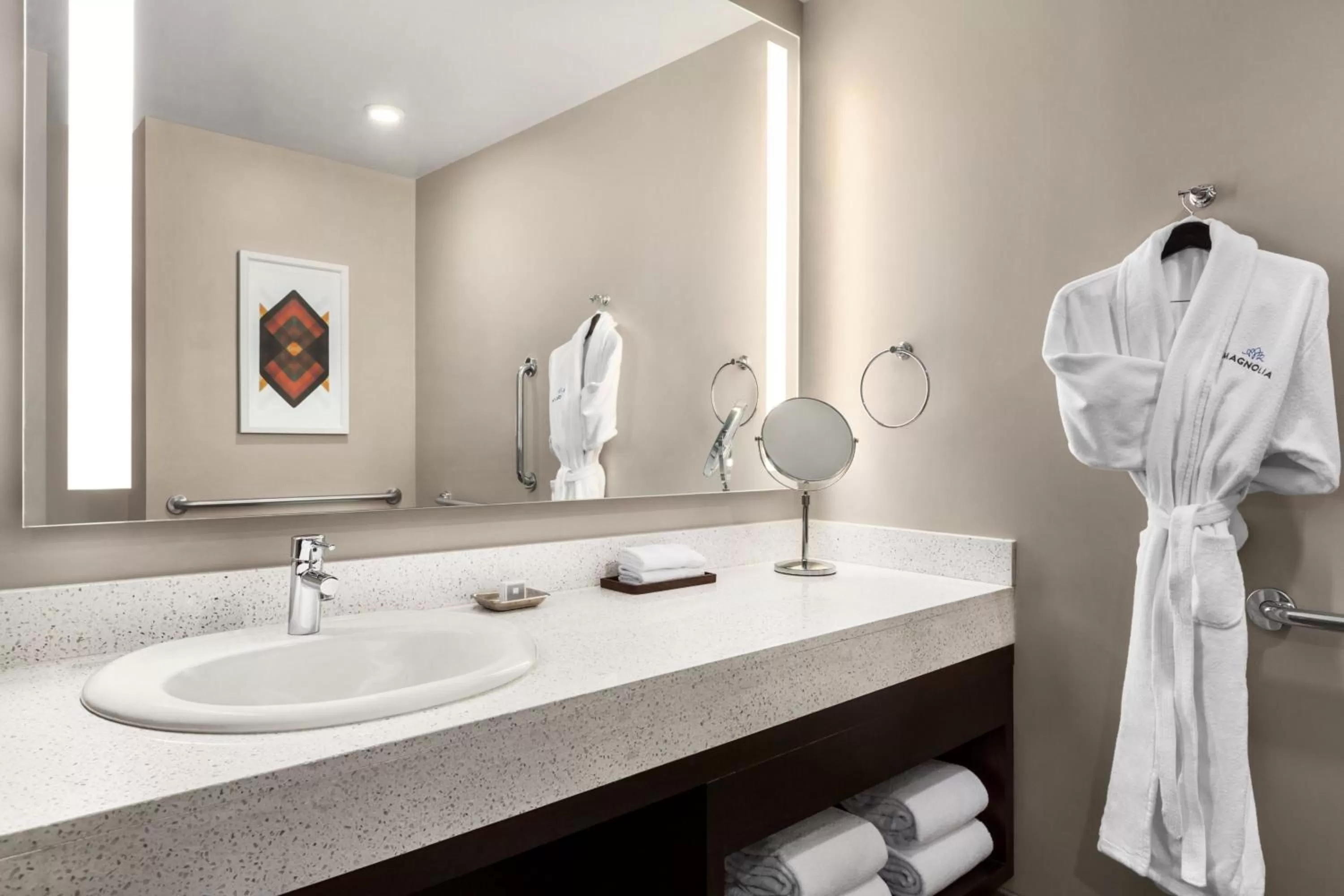 Bathroom in Magnolia Hotel Denver, a Tribute Portfolio Hotel