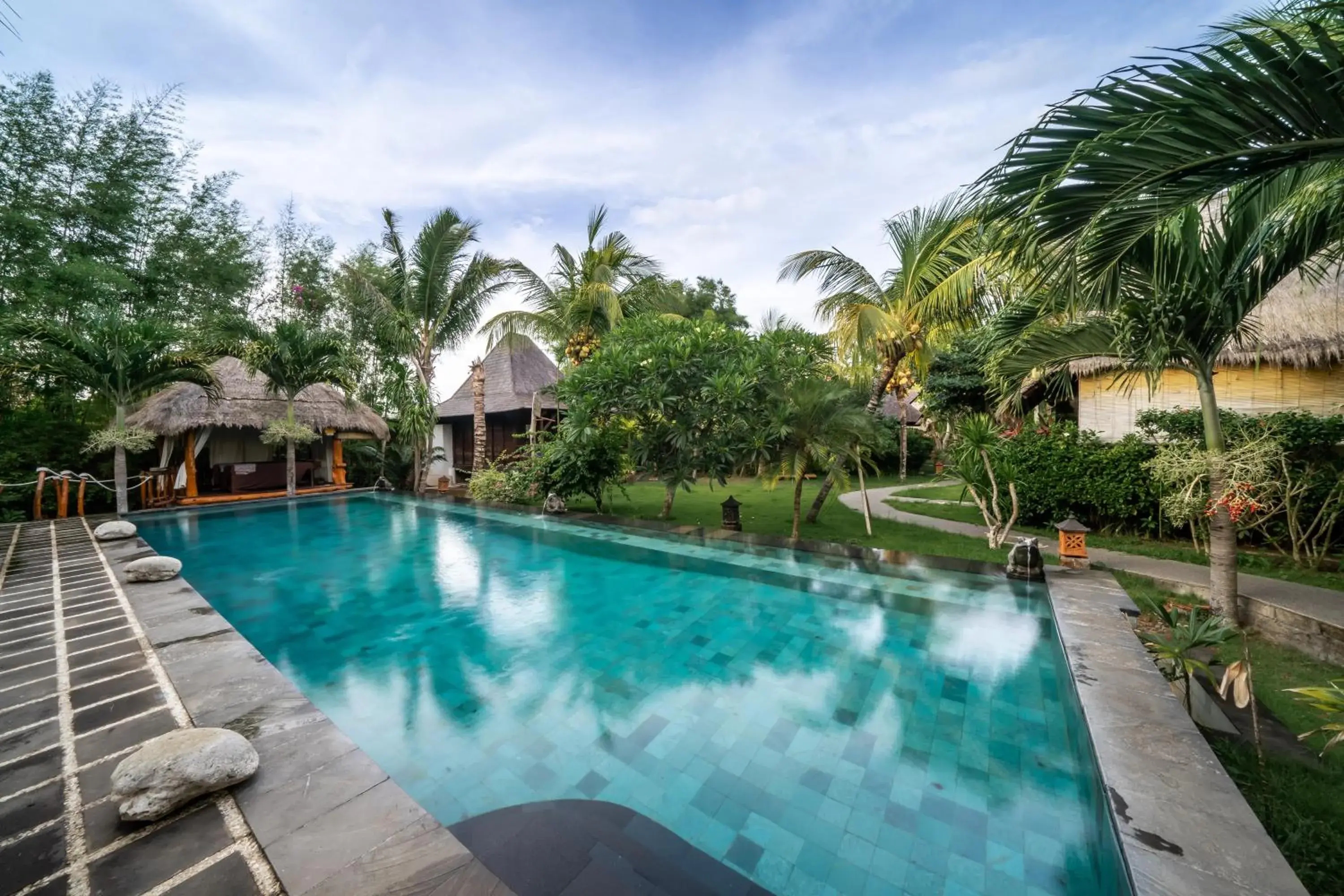 , Swimming Pool in Flower Bud Bungalow Balangan