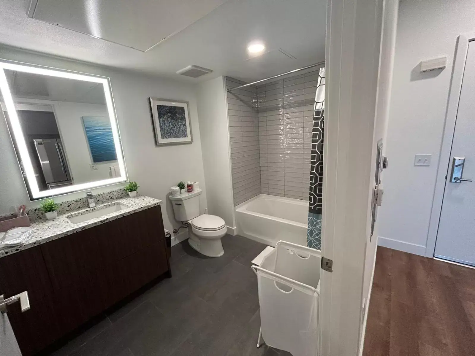 Bathroom in Gorgeous Hollywood Apts LA's Best Location and Amazing Roof Deck