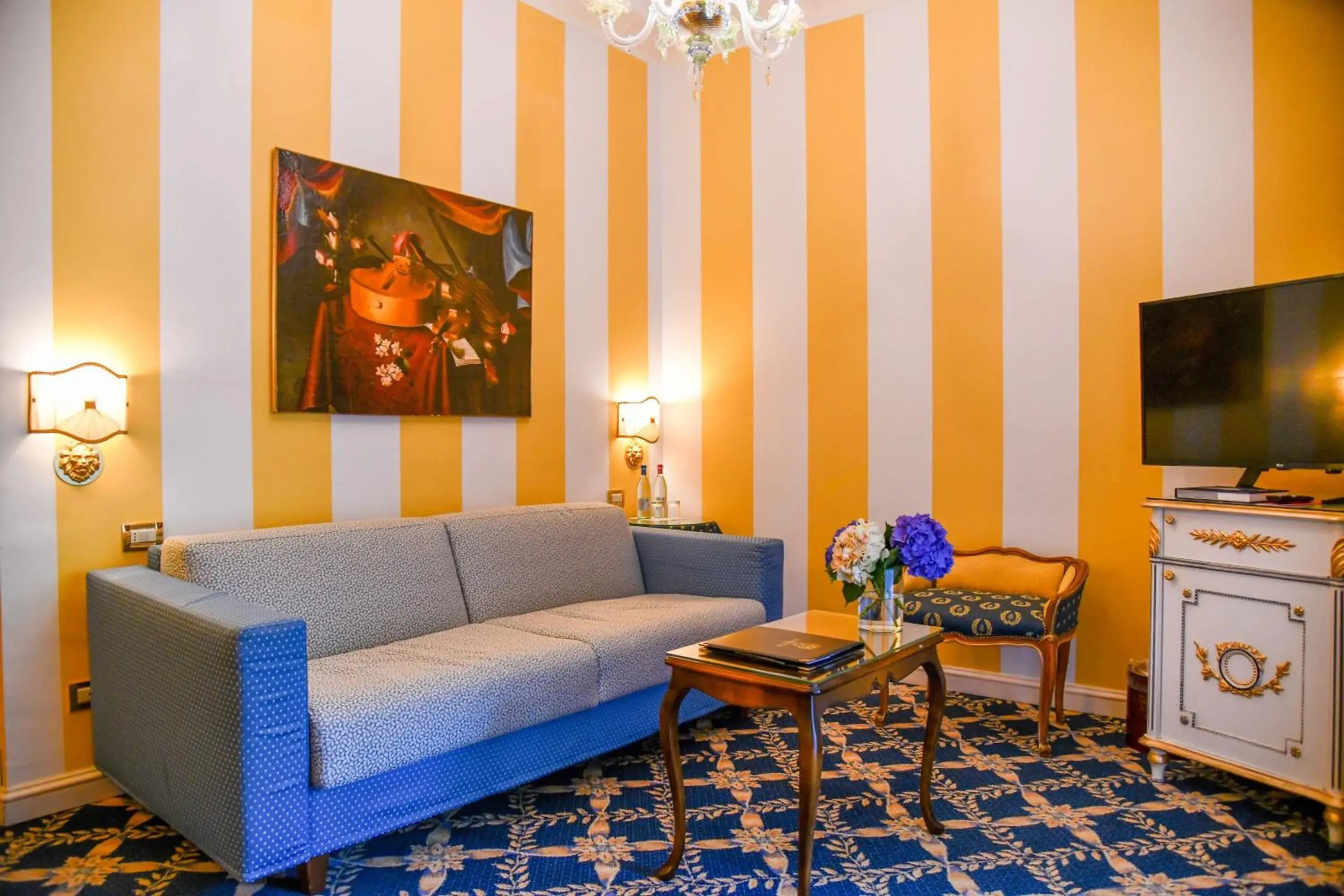 Living room, Seating Area in Hotel Villa E Palazzo Aminta