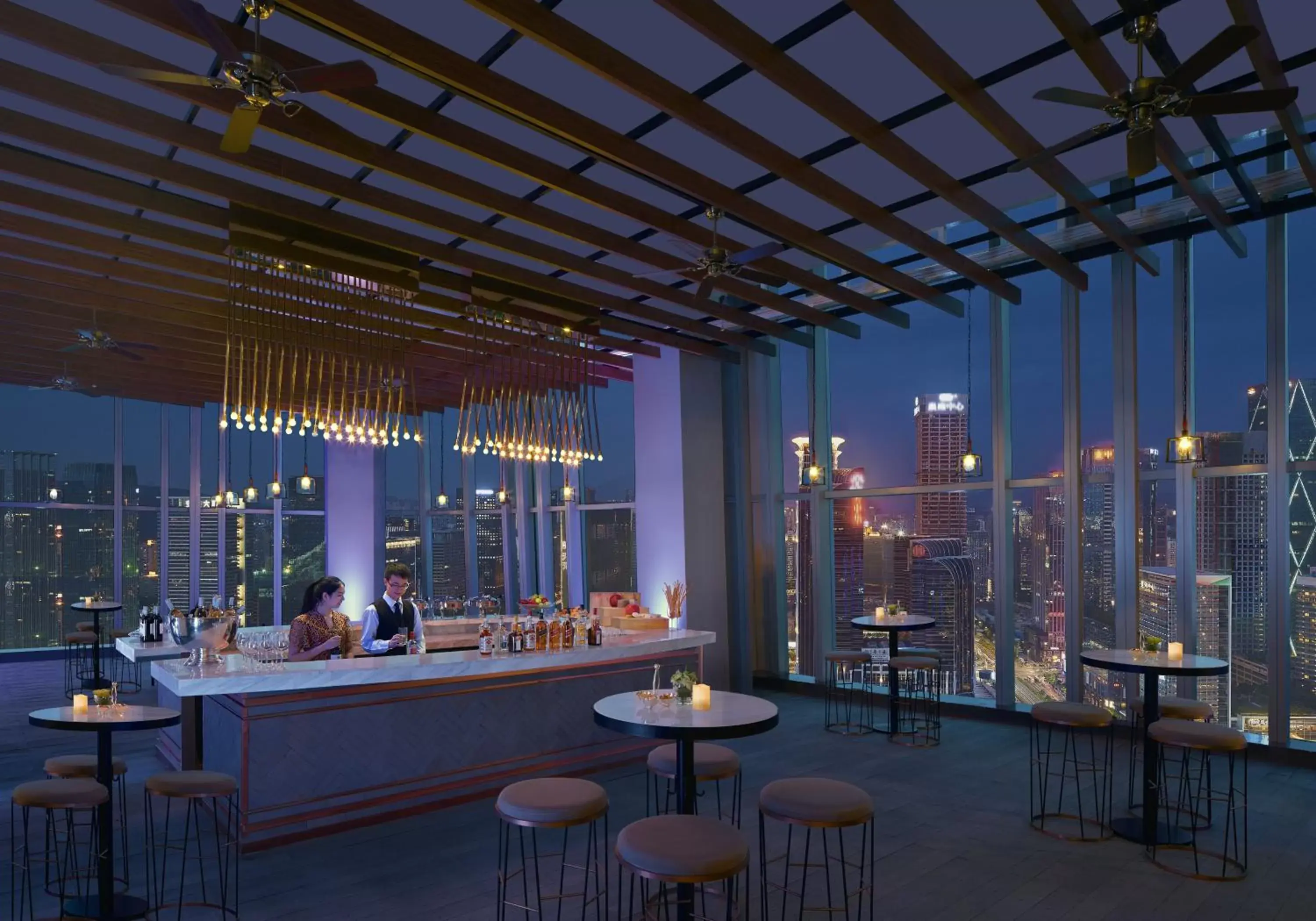 Lounge or bar, Restaurant/Places to Eat in Futian Shangri-La, Shenzhen,Near to Shenzhen Convention&Exhibition Centre, Futian Railway Station